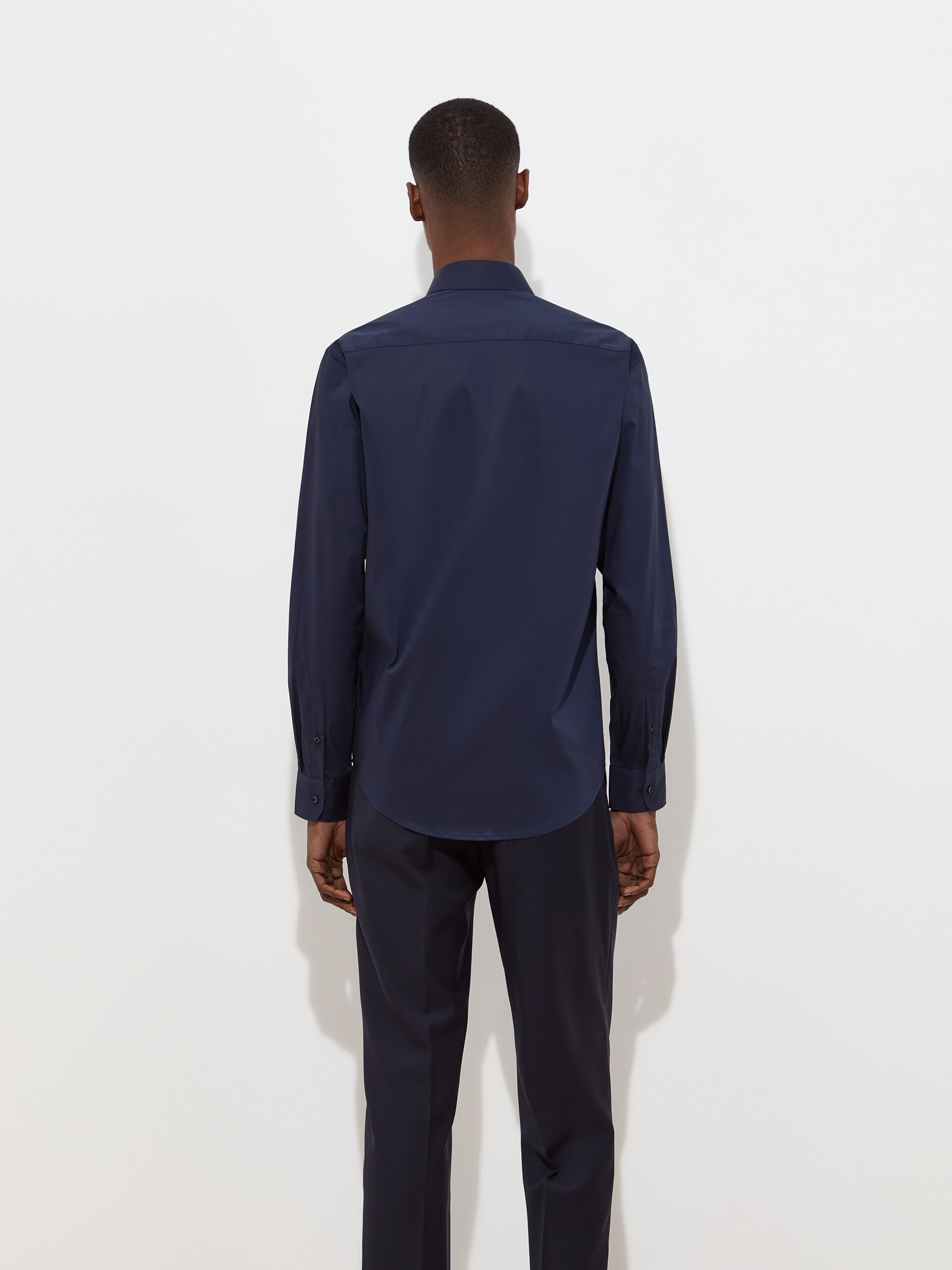 Camisa slim fit Azul-marinho-4