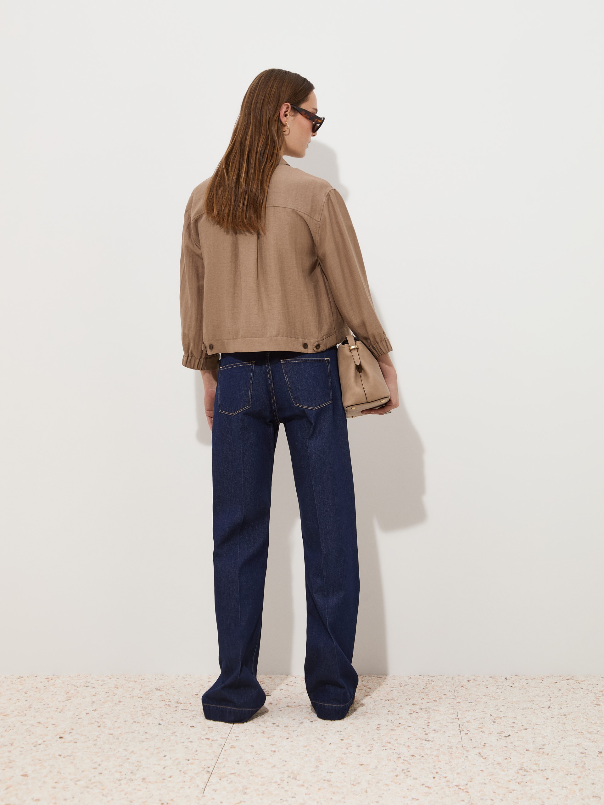 Calças Denim em Algodão Azul-marinho-4