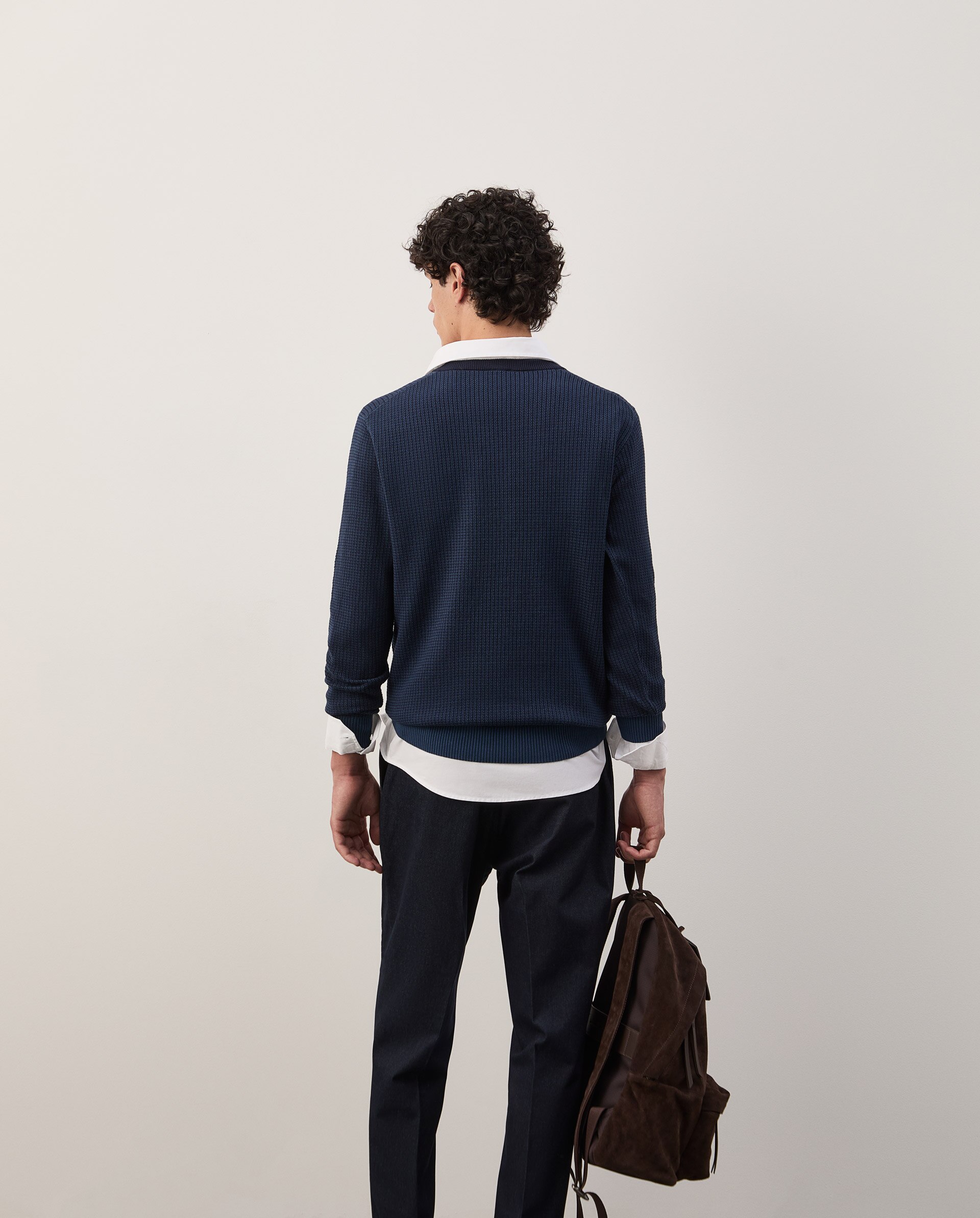 Camisola de malha Azul-marinho-4