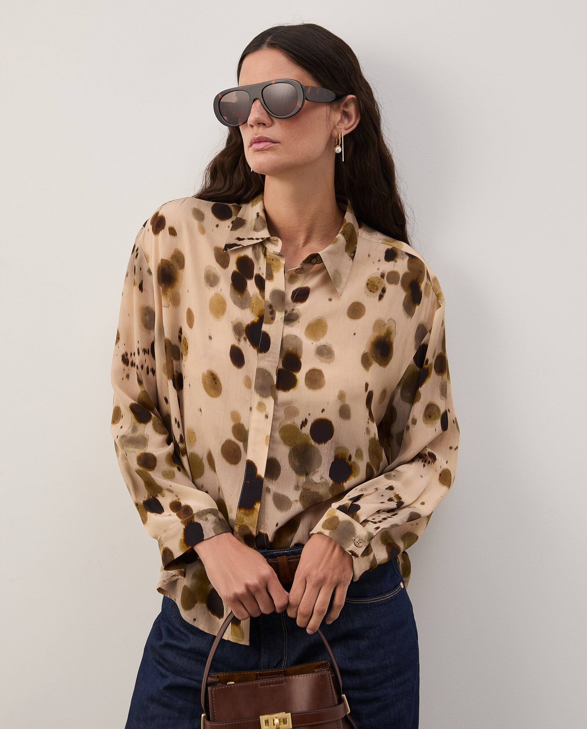 Imagem 0 de Blusa fluída estampada