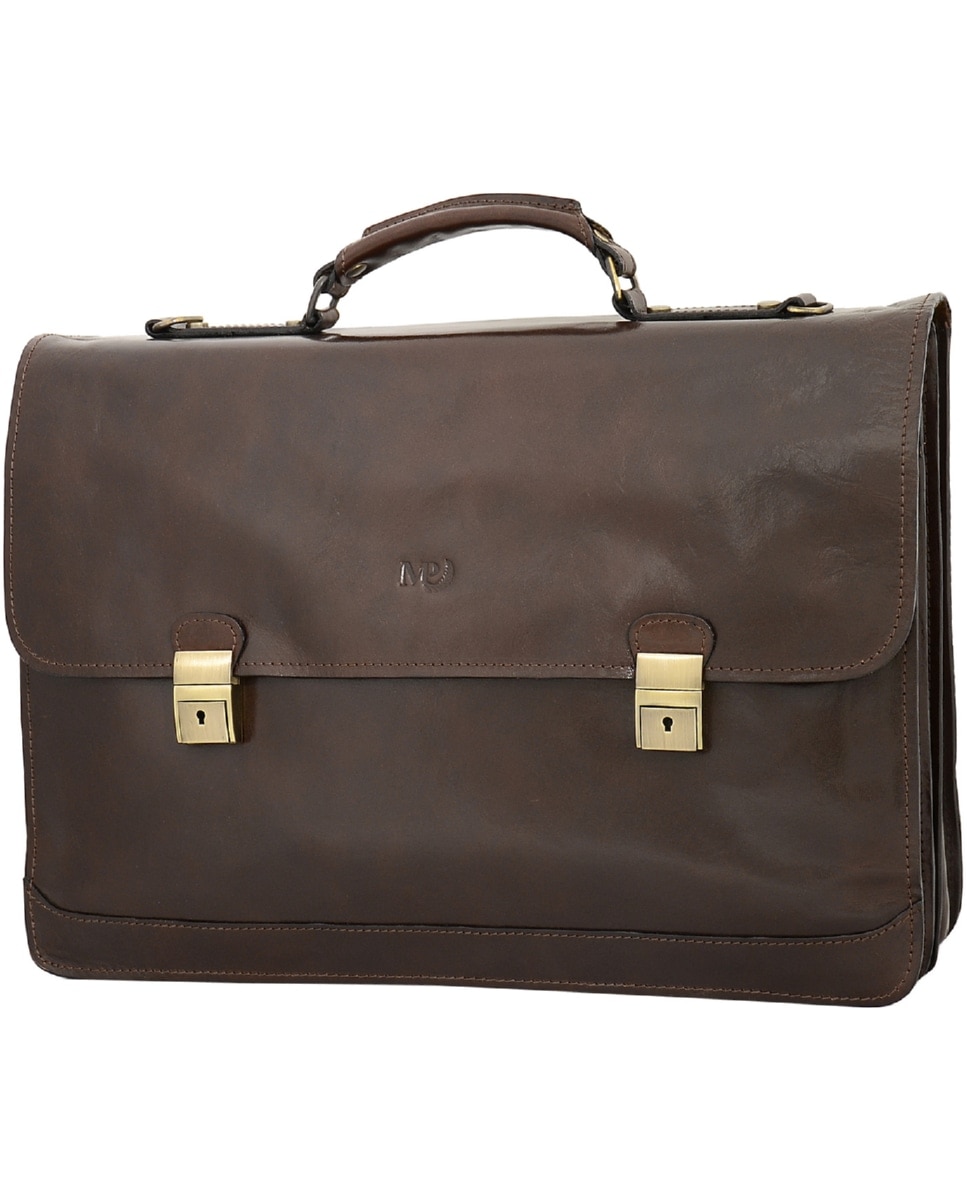 Imagem 0 de Pasta de Homem ARIZONA em pele de bovino com curtimenta vegetal em Castanho