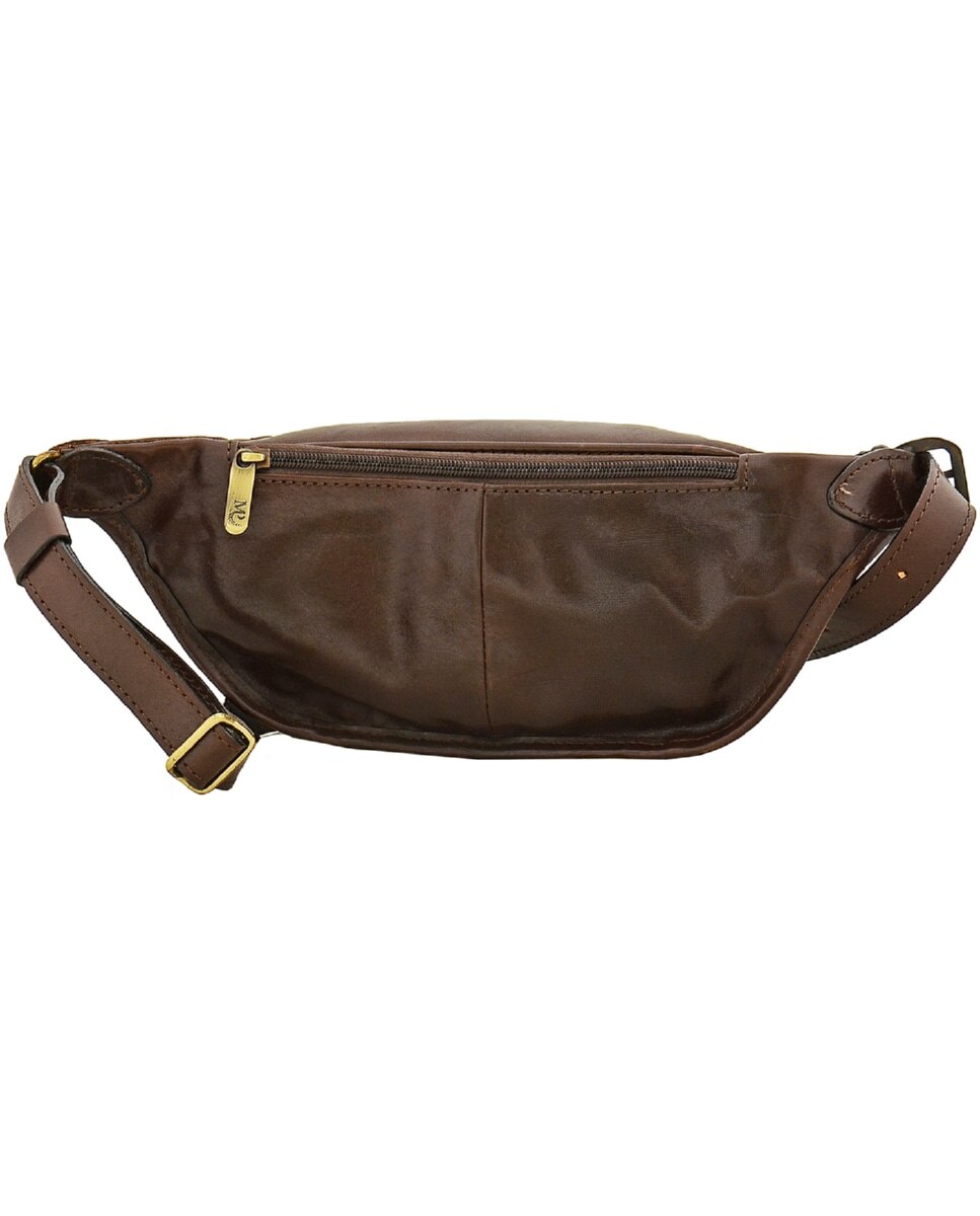 Bolsa de cintura ARIZONA em pele de bovino com curtimenta vegetal em Castanho Castanho-escuro-2