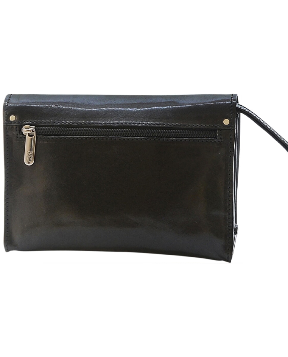 Bolsa de Homem ARIZONA em pele de bovino com curtimenta vegetal em Preto Preto-2