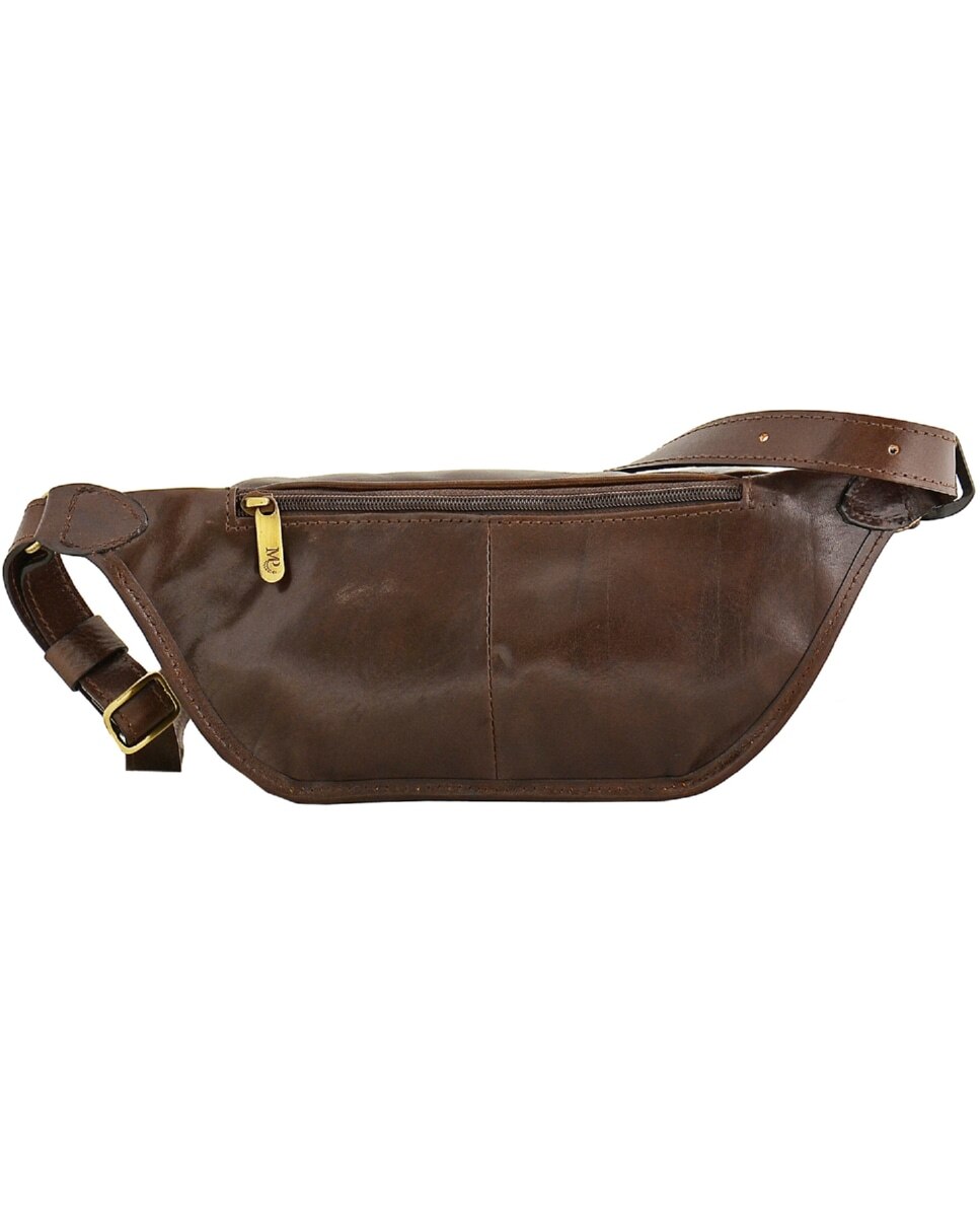 Bolsa de cintura ARIZONA em pele de bovino com curtimenta vegetal em Castanho Castanho-escuro-2
