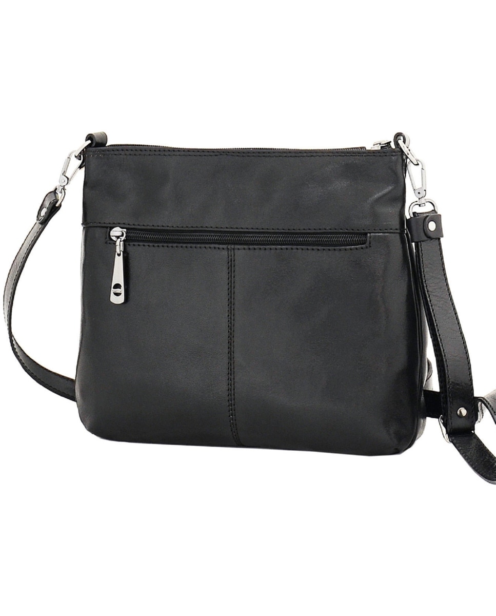 Bolsa de Senhora ARIZONA em pele de bovino com curtimenta vegetal de origem italiana em Preto Preto-2