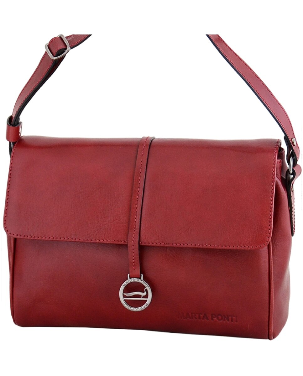 Bolsa de Senhora ARIZONA em pele de bovino com curtimenta vegetal de origem italiana em Vermelho Vermelho-1
