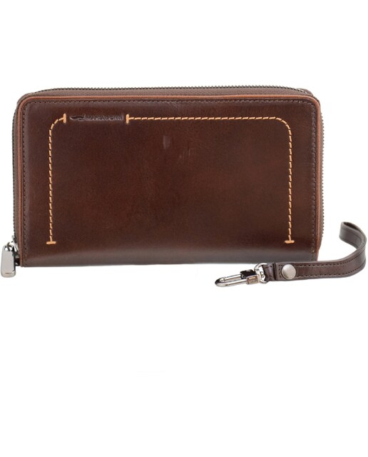 Imagem 0 de Carteira de Senhora LADIES YORK em pele de bovino com curtimenta vegetal em Ruf/Conhaque