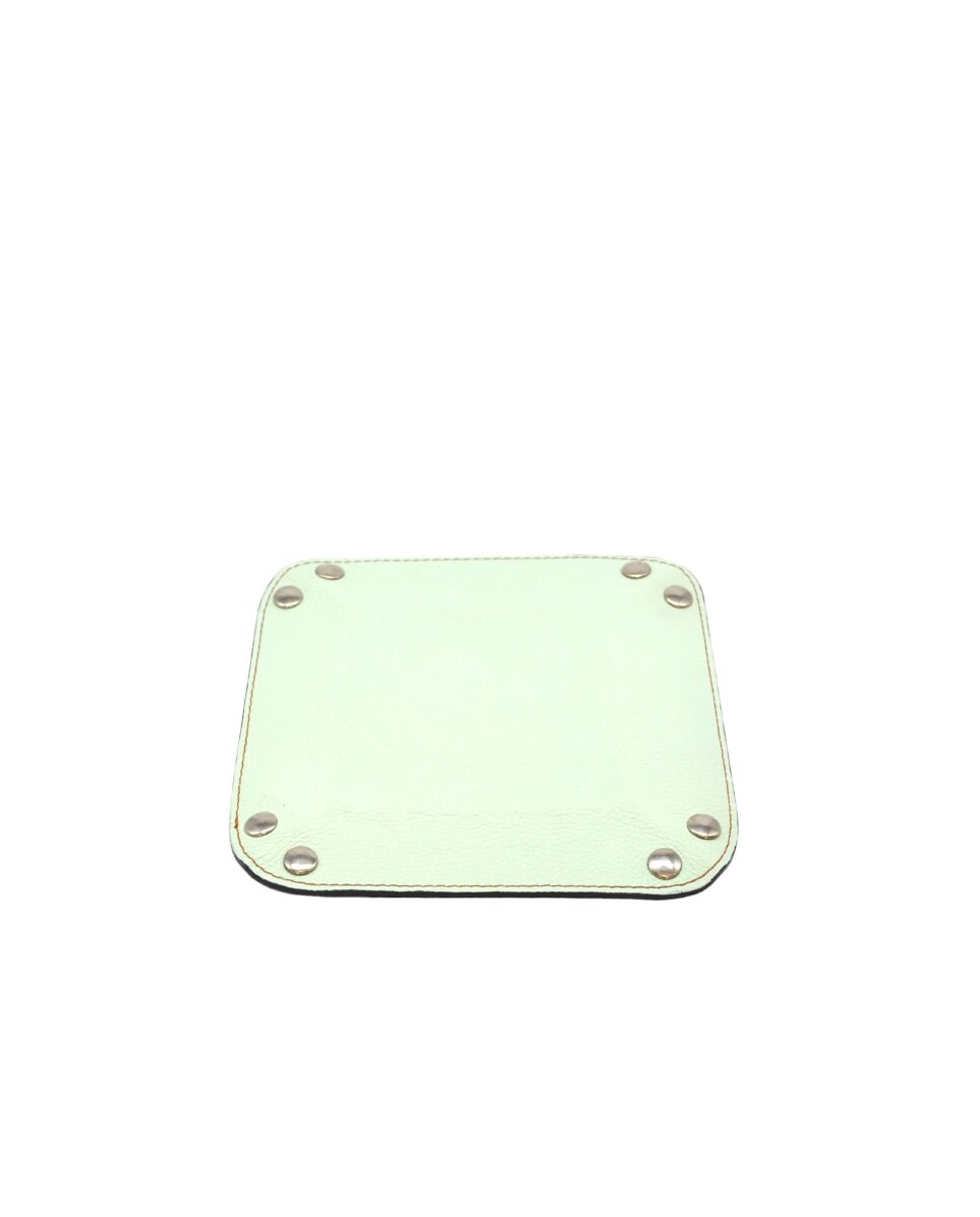 Despeja bolsos de pele em verde-menta Verde Água-2