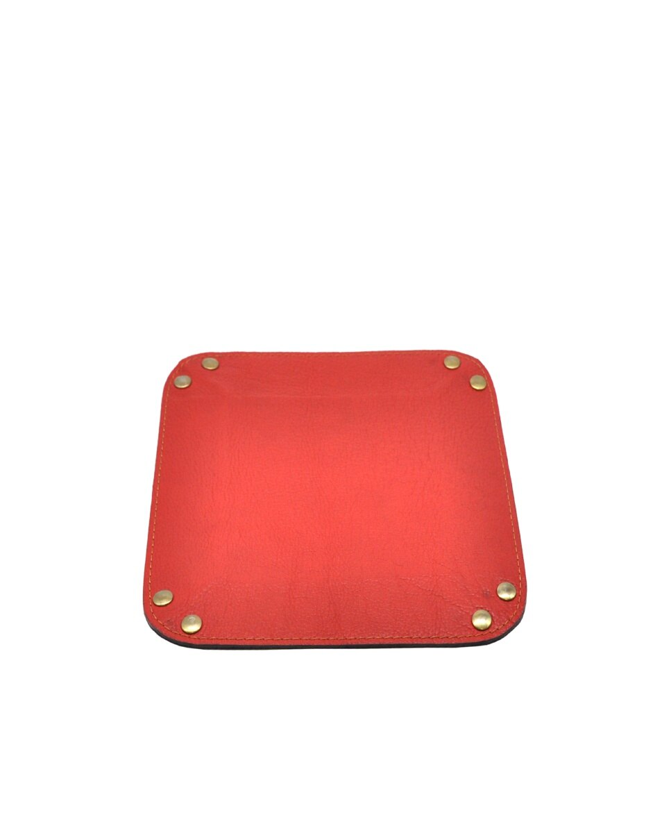 Despeja bolsos de pele em Vermelho Vermelho-2