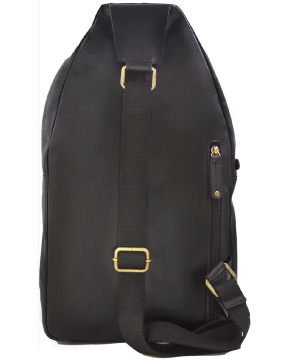 Bolsa de Tiracolo de Homem ADVENTURE em pele de bovino com curtimenta semivegetal e acabamento rústico em Preto Preto-2