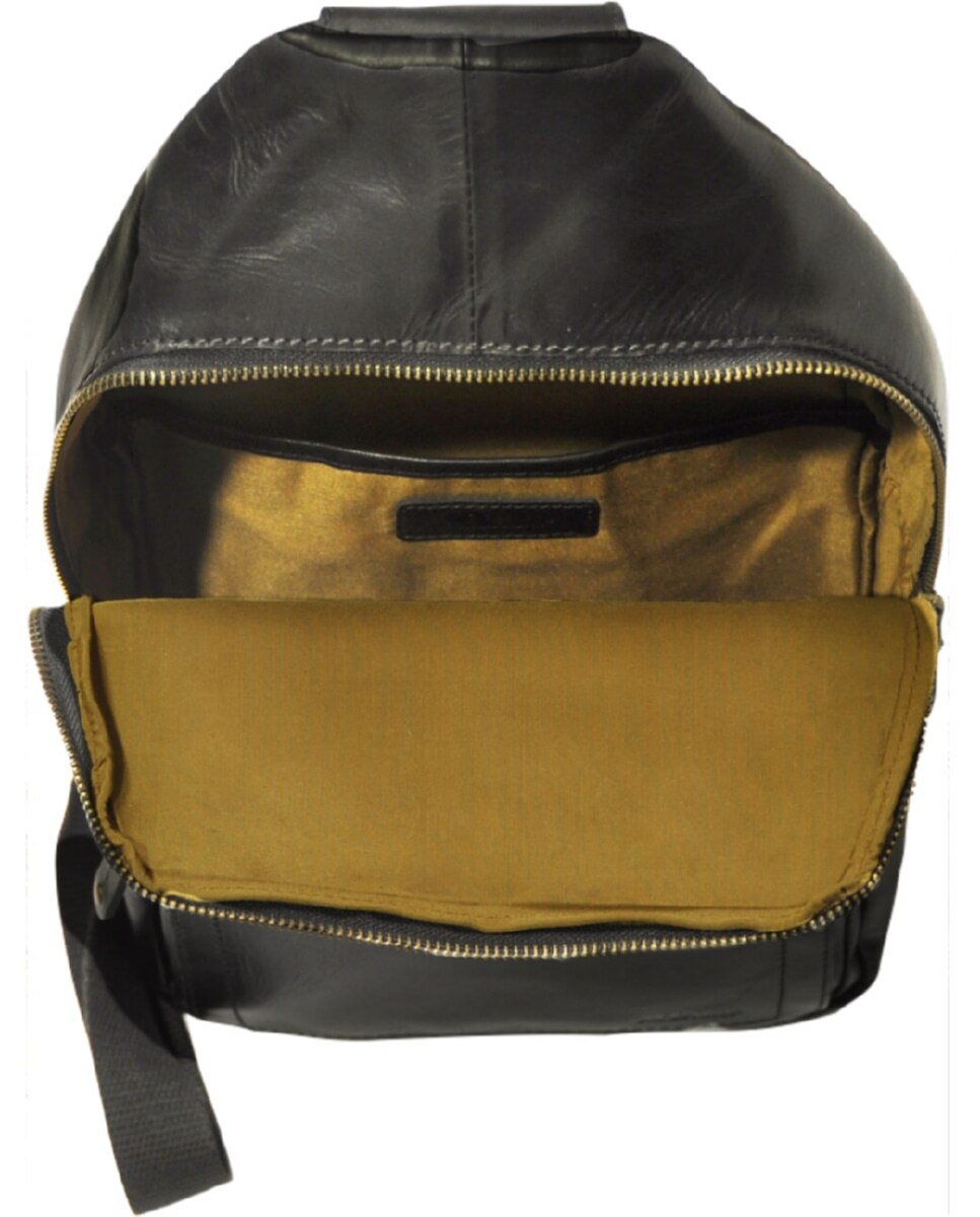 Bolsa de Tiracolo de Homem ADVENTURE em pele de bovino com curtimenta semivegetal e acabamento rústico em Preto Preto-3