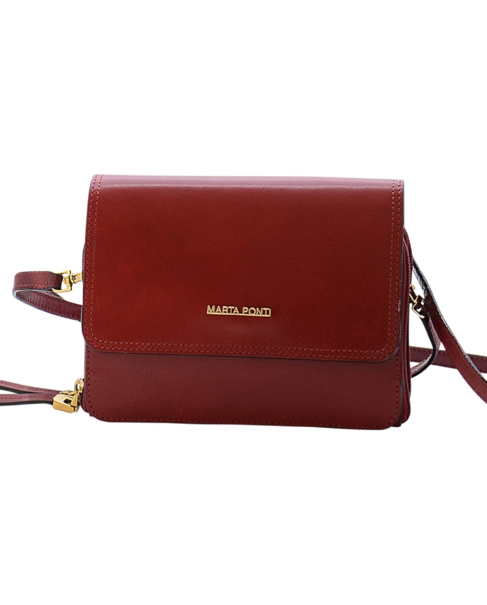 Mala de Senhora TROPICAL em pele de bovino com curtimenta vegetal de origem italiana em Vermelho Vermelho-2