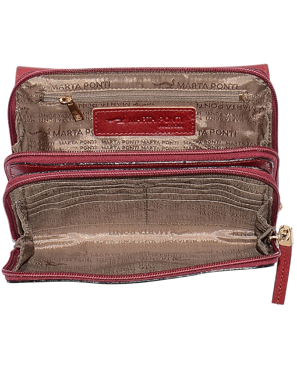 Mala de Senhora TROPICAL em pele de bovino com curtimenta vegetal de origem italiana em Vermelho Vermelho-4