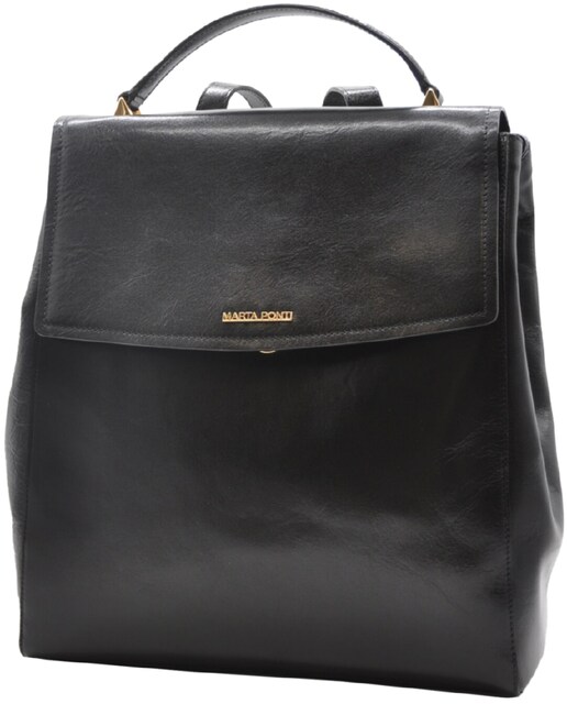 Imagem 0 de Mochila de Senhora ARIZONA em pele de bovino com curtimenta vegetal de origem italiana em Preto