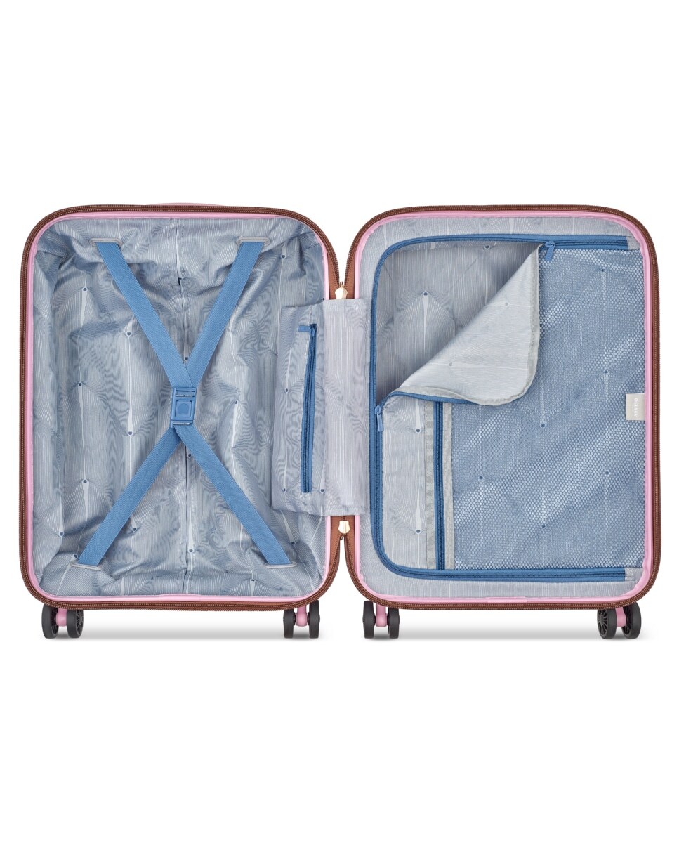 Bagagem de Cabine Pequena em Rosa 55 cm DELSEY Freestyle Castanho-5