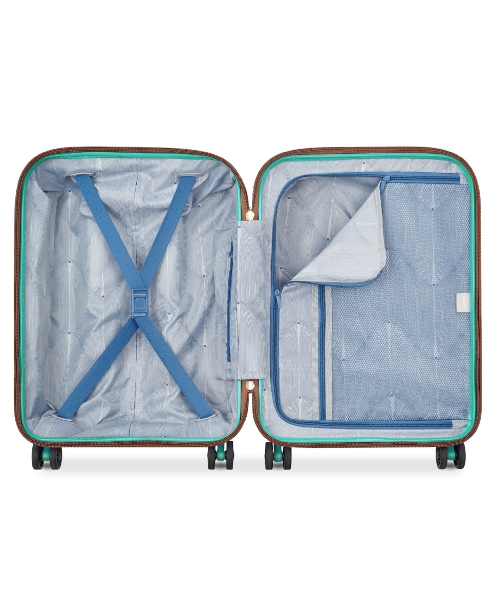 Bagagem de Cabine Pequena em Amêndoa 55 cm DELSEY Freestyle Castanho-5