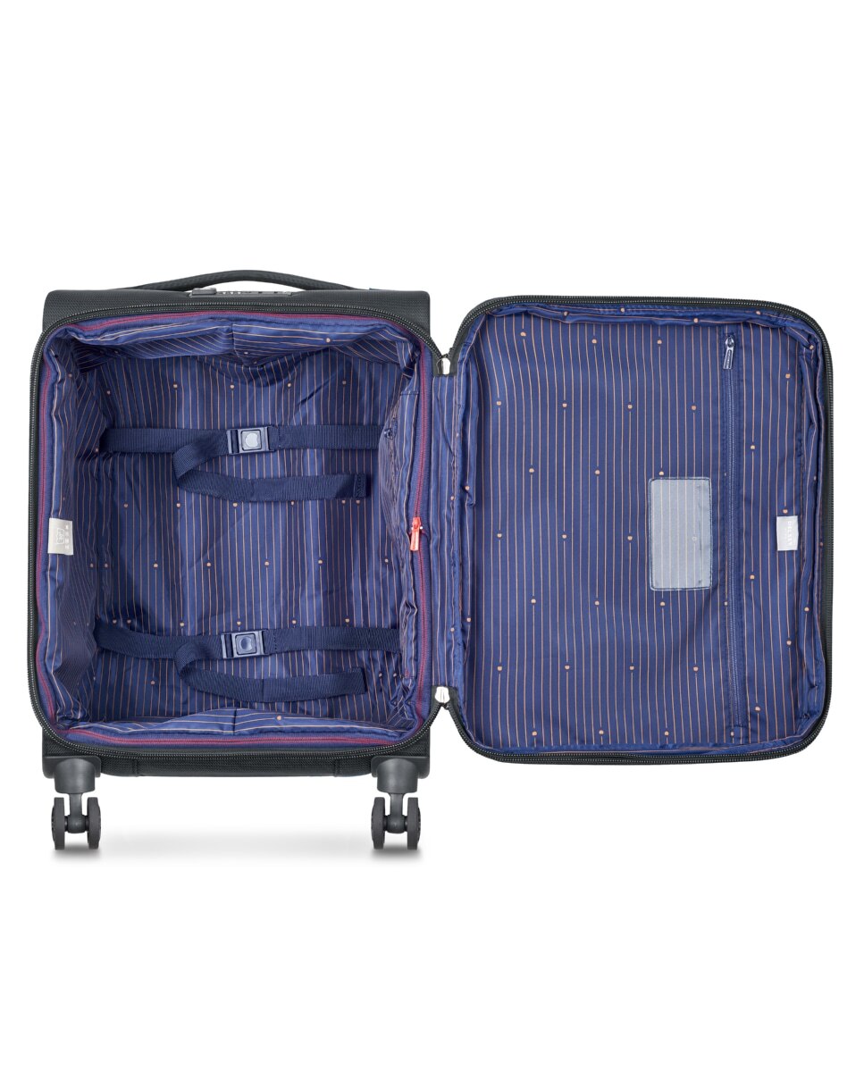 Bagagem de Cabine Pequena em Preto 55 cm Reciclada Expansível DELSEY Montmartre 2.0 Preto-6