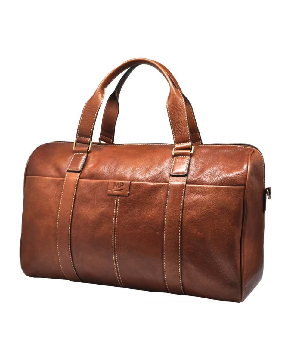 Saco de Viagem em Pele Genuína MP LEGENDARY C240002 em Camel Castanho-2