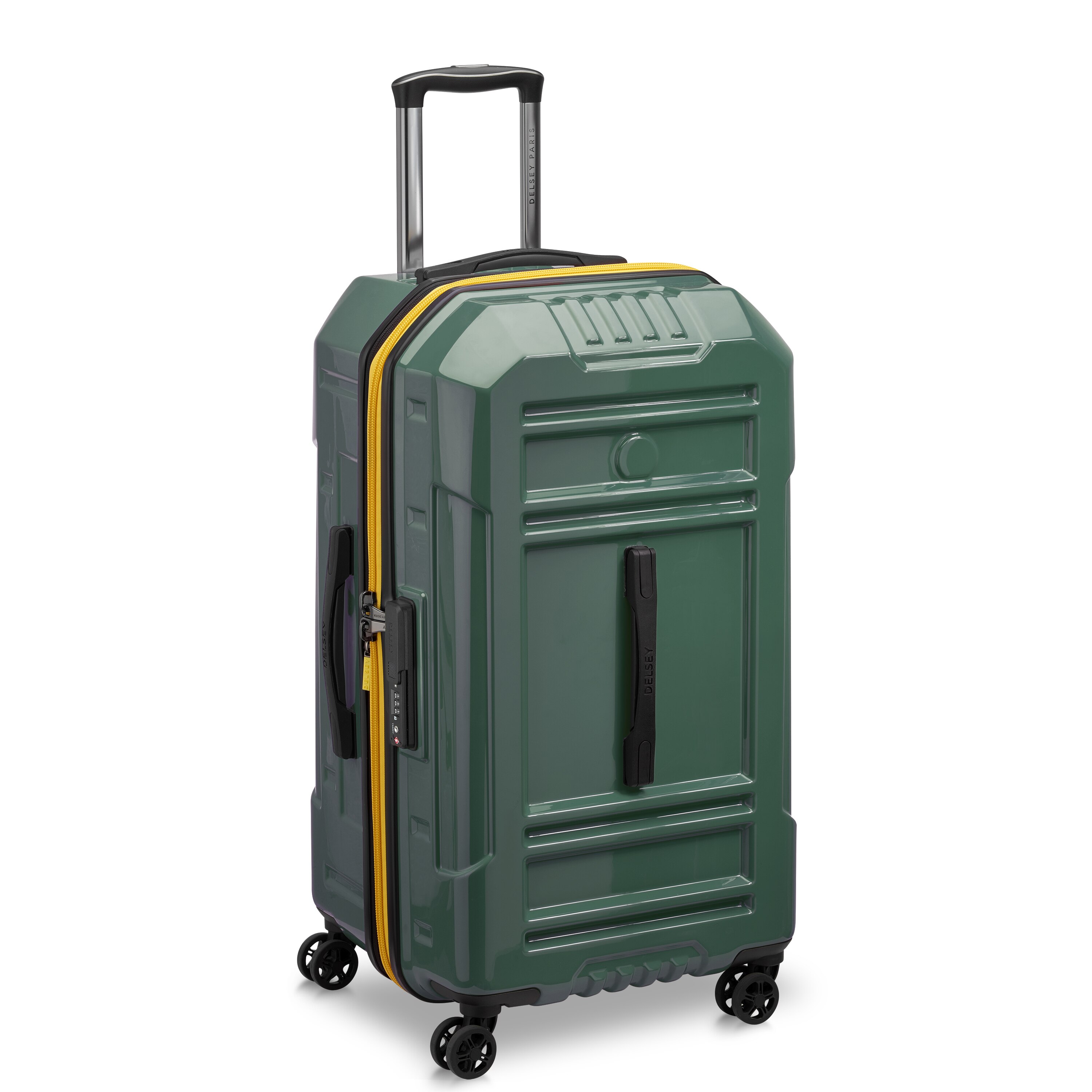 Mala com 4 rodas duplas e expansível, de 73 cm em Army Verde-2