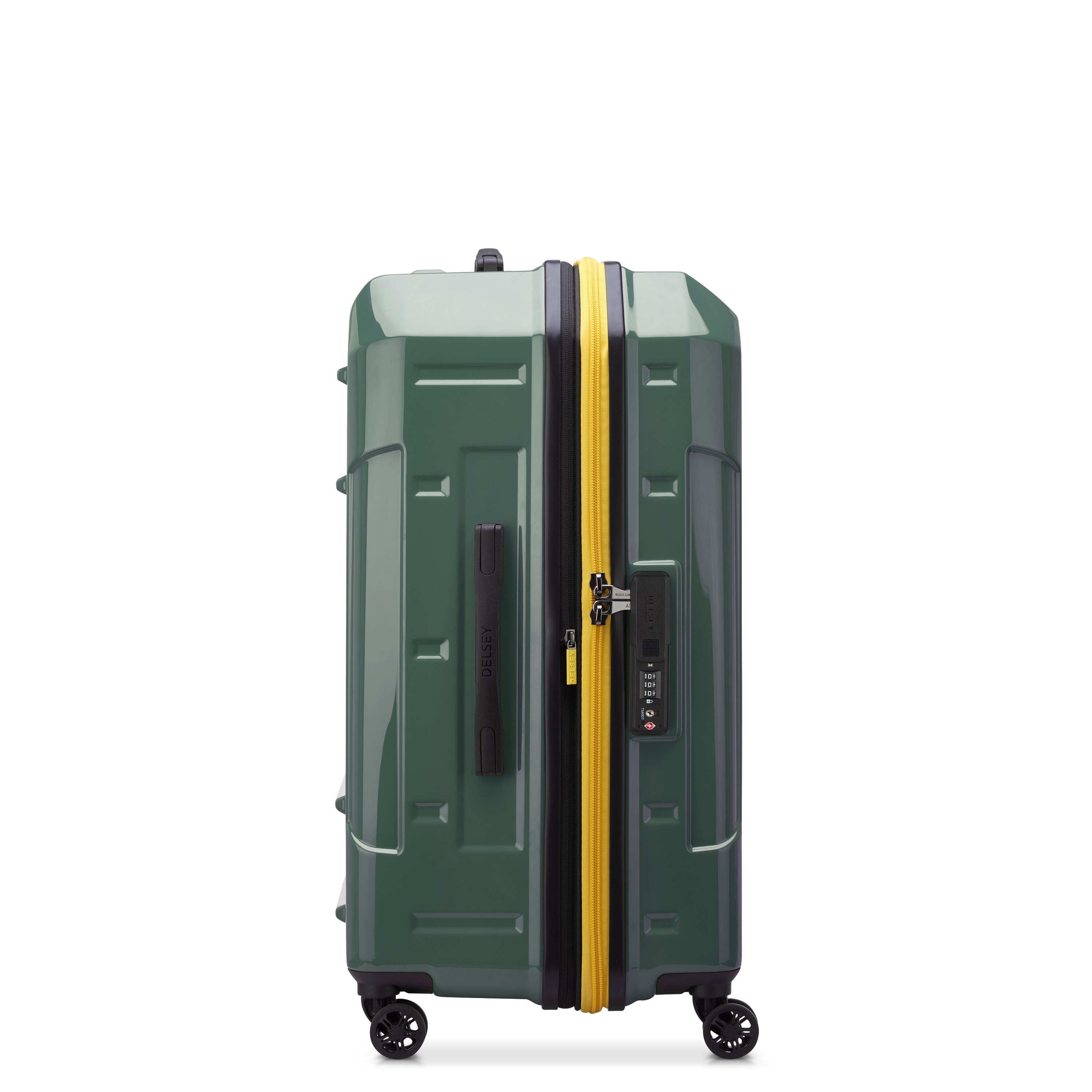 Mala com 4 rodas duplas e expansível, de 73 cm em Army Verde-4
