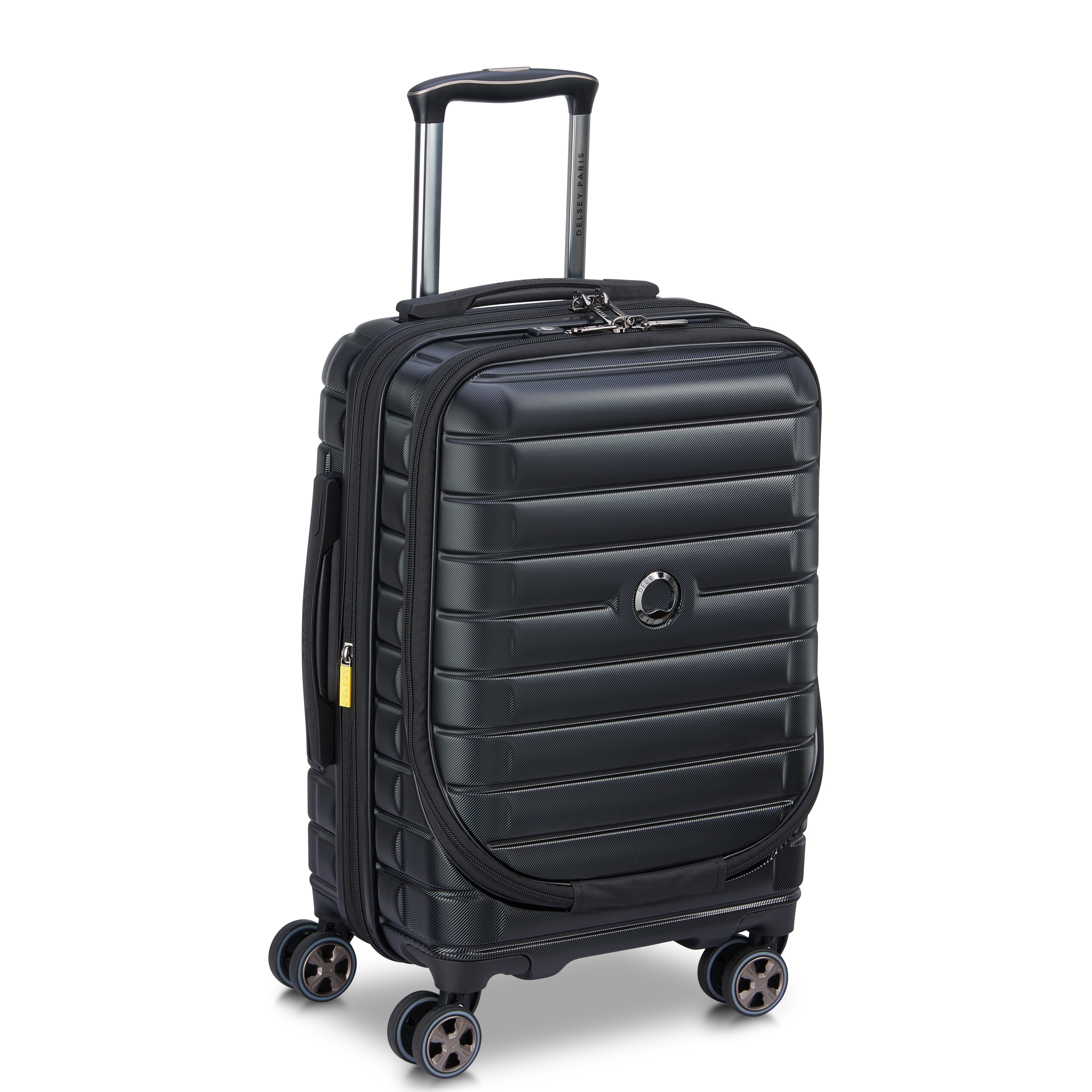 Imagem 0 de Mala de viagem de cabine profissional expansível com 4 rodas duplas, de 55 cm em Preto