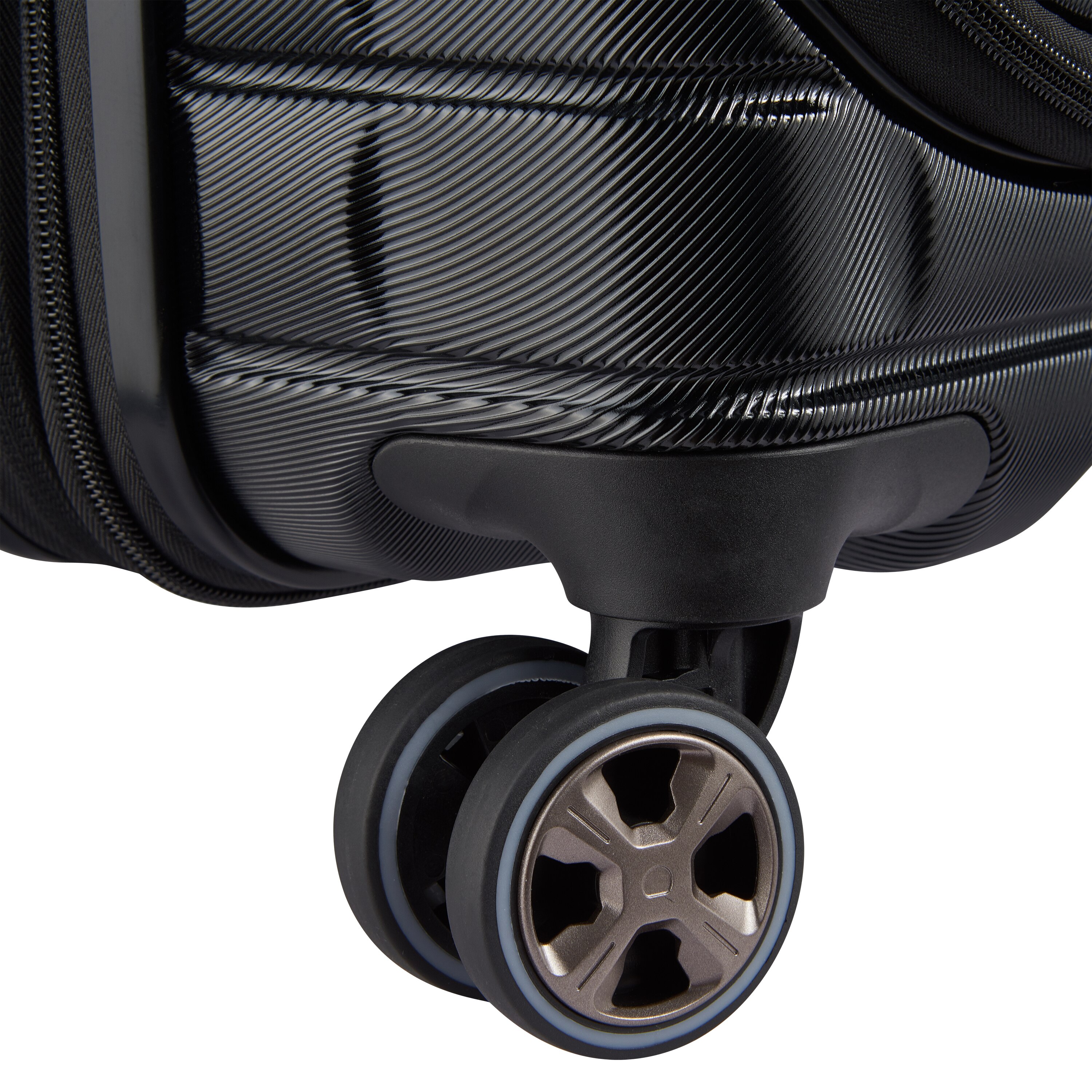 Mala de viagem de cabine profissional expansível com 4 rodas duplas, de 55 cm em Preto Preto-6