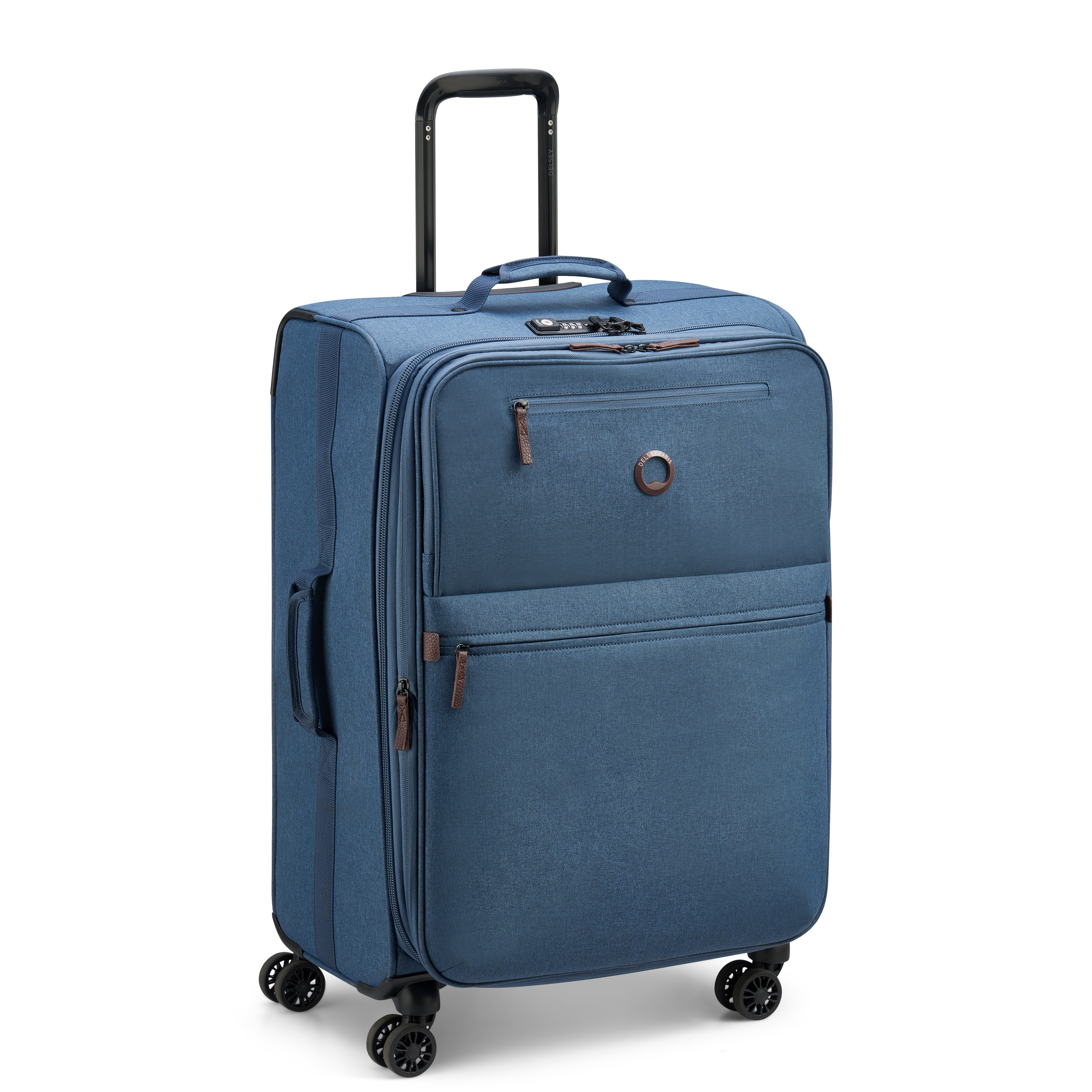 Trolley médio expansível 69 cm Maubert 2.0 em Azul Azul-marinho-1
