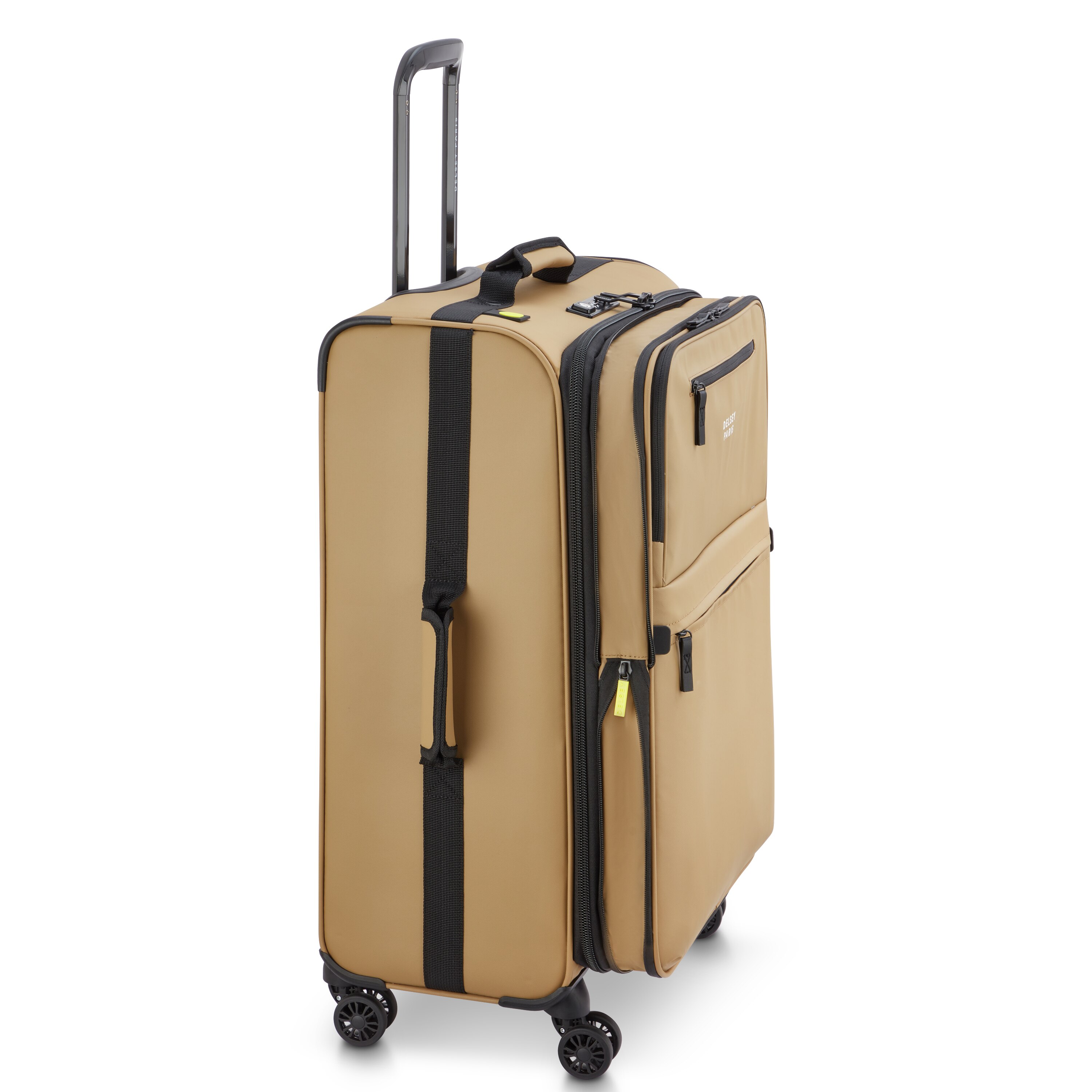 Trolley médio expansível Maubert 2.0 69 cm em Beje Bege-5
