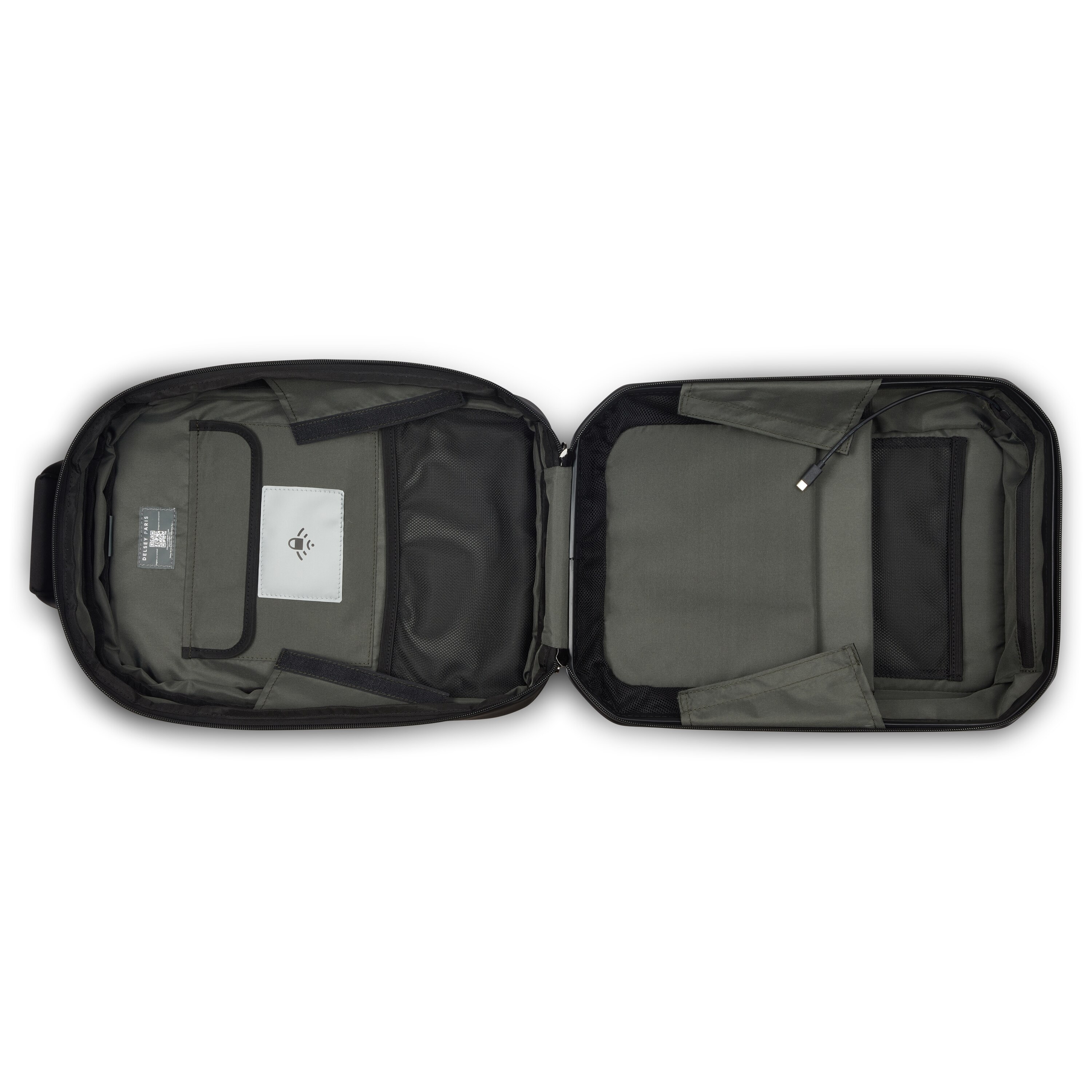 Mochila híbrida expansível Rempart 2.0 em Prateado Prateado-2