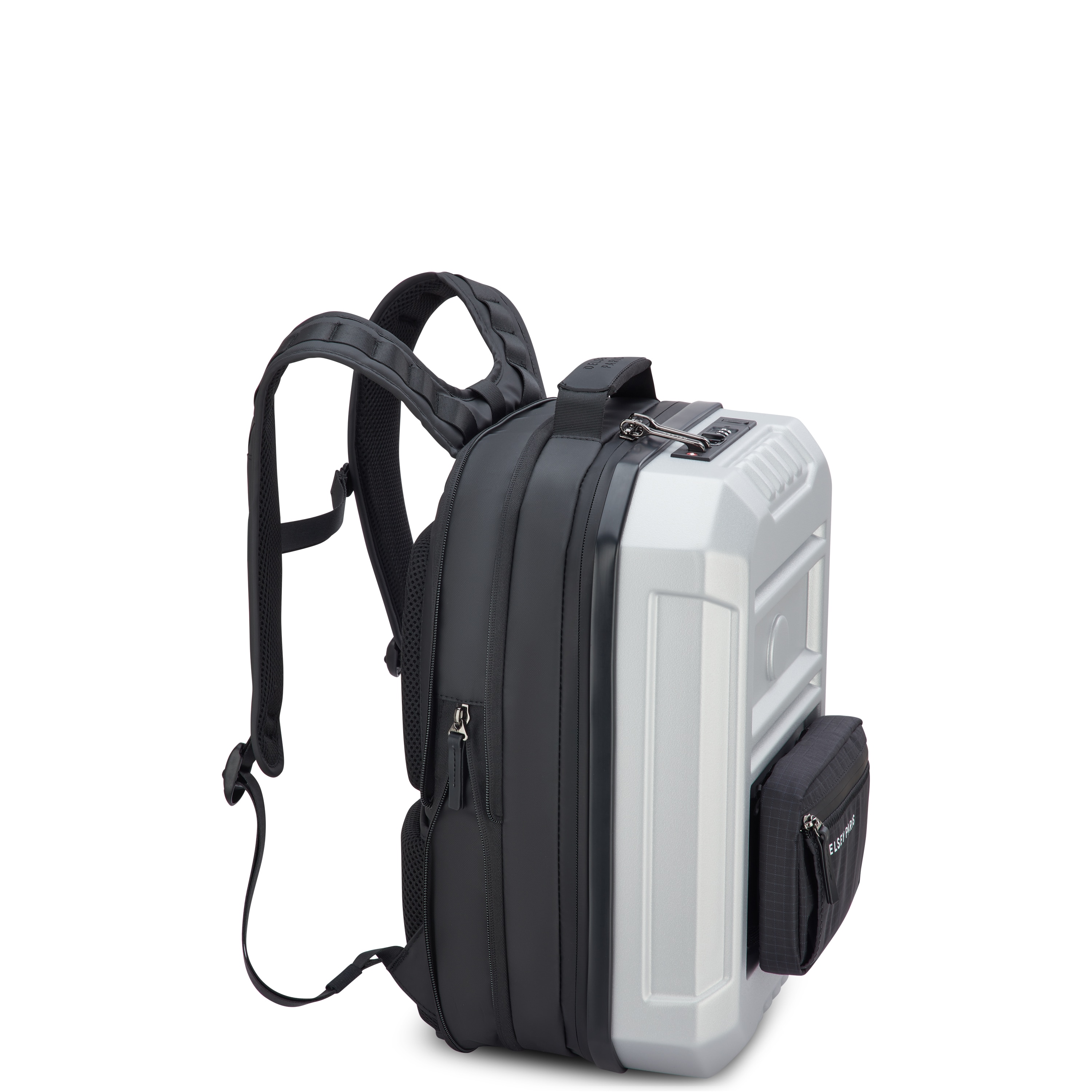 Mochila híbrida expansível Rempart 2.0 em Prateado Prateado-4