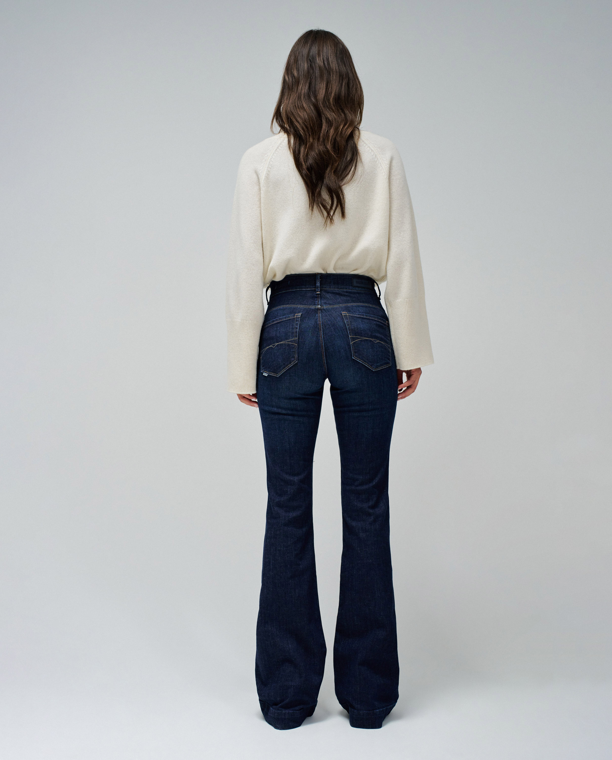 Jeans À Boca de Sino Faith Push In Flare Azul-índigo-3