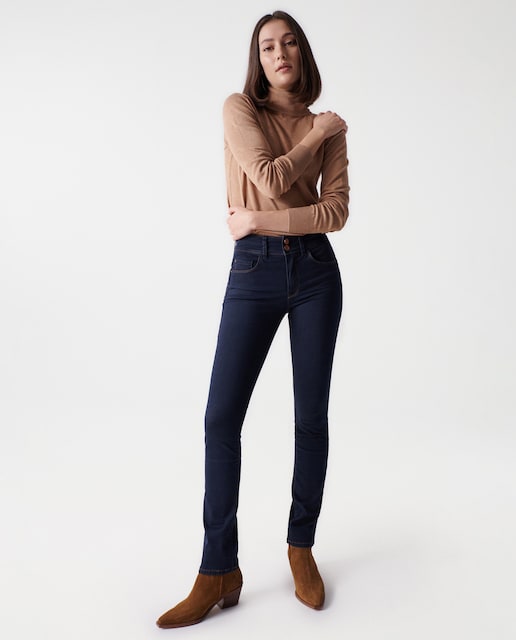 Imagem 0 de Jeans Secret Push In Slim de Cintura Média