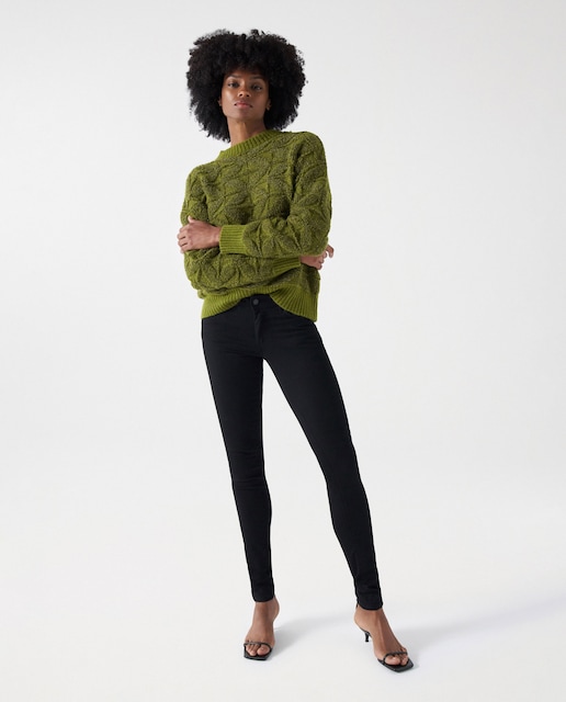 Imagem 0 de Jeans Wonder Push Up Skinny True Black de Perna Justa