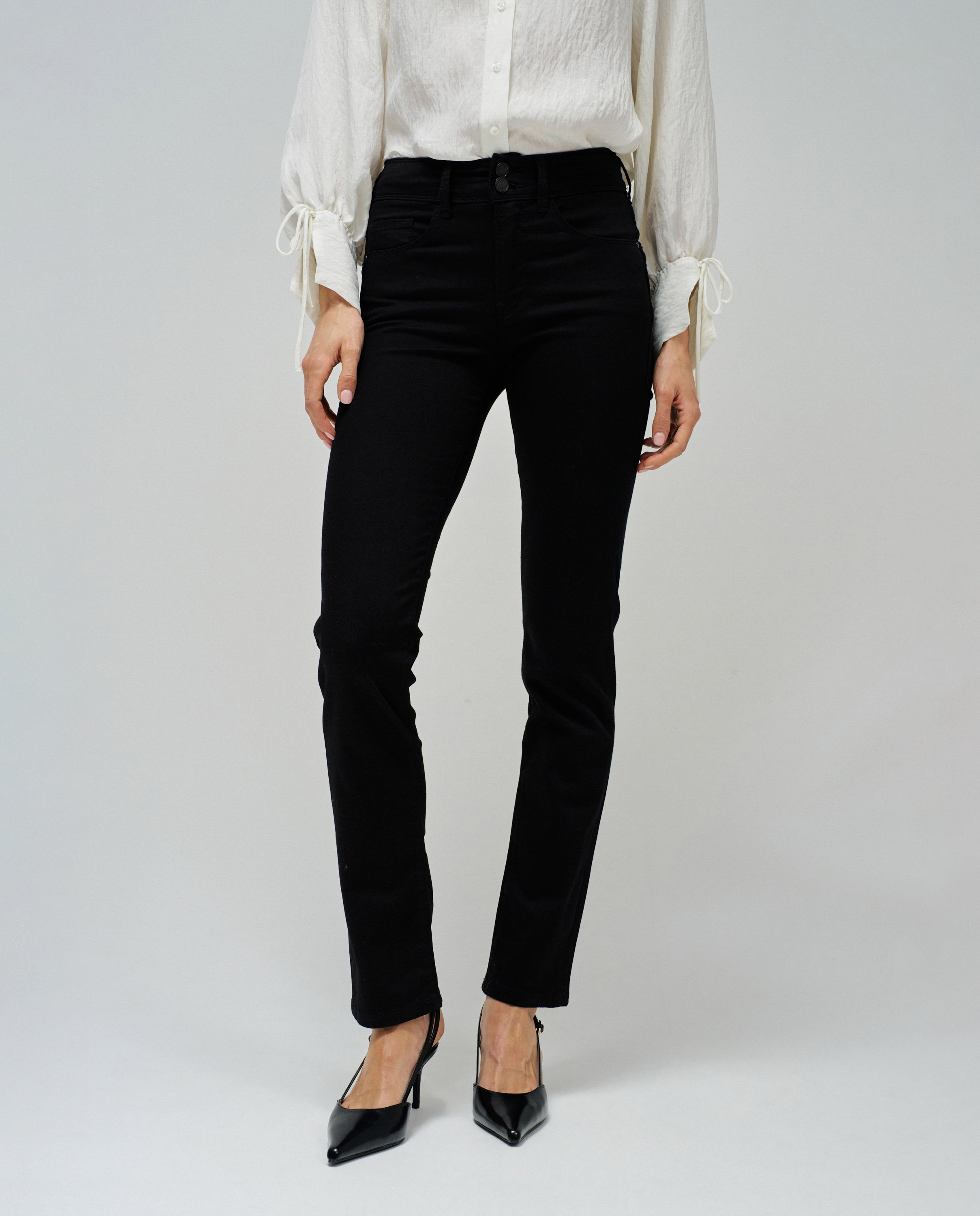 Jeans Skinny Secret Push In Slim True Black Preto-1