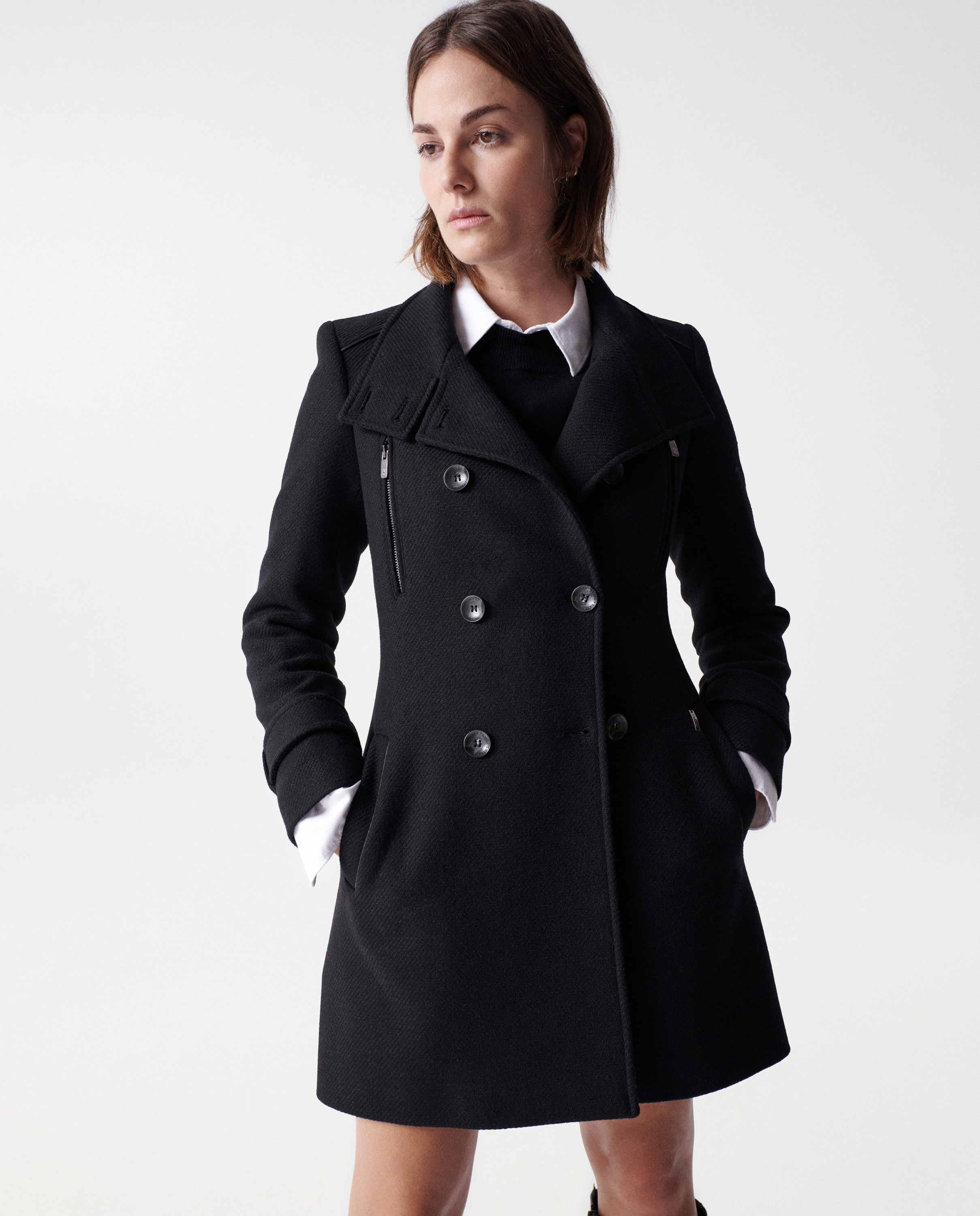 Imagem 0 de Sobretudo de Pano Grace com Gola Alta