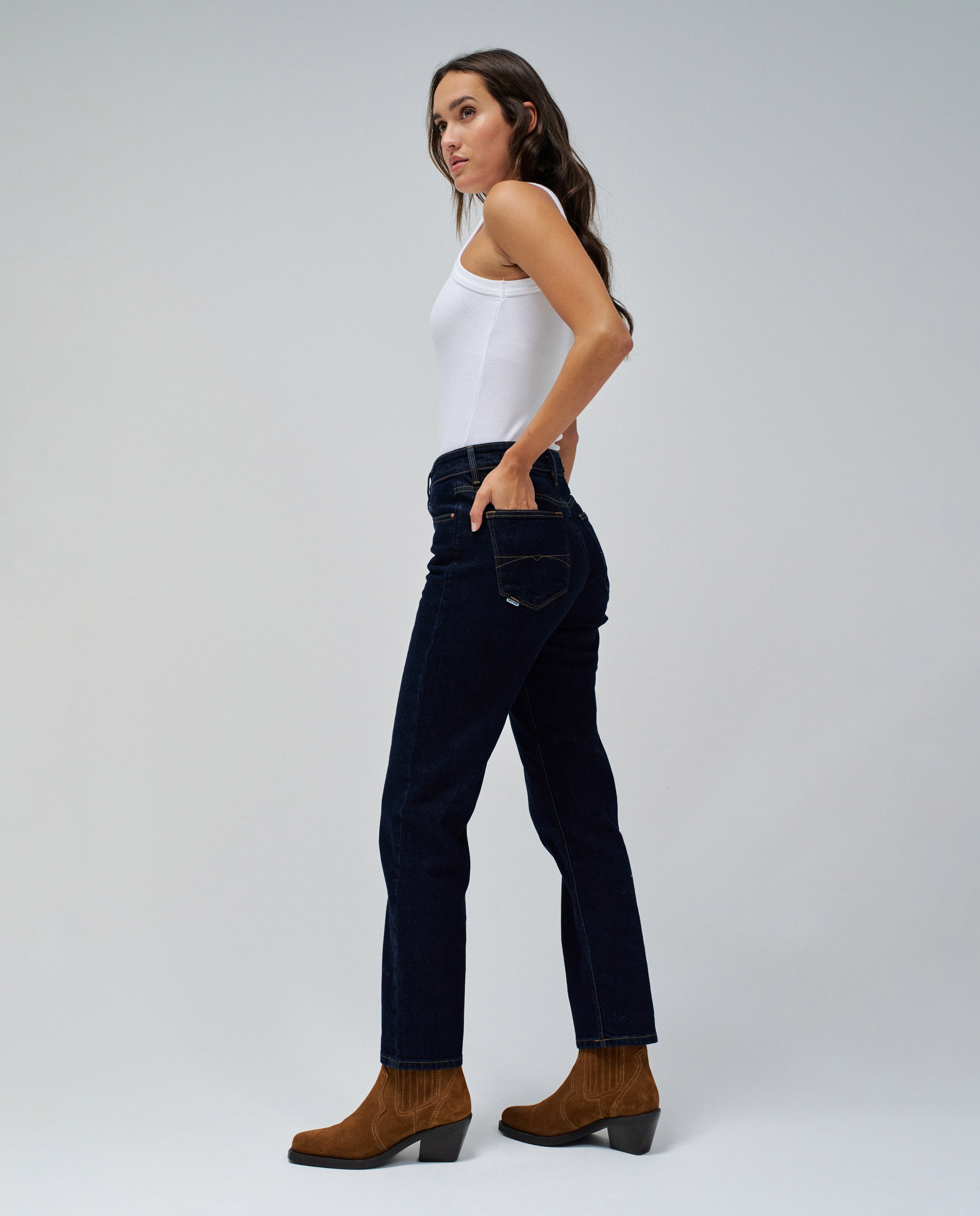 Jeans Skinny Slim Preto-2