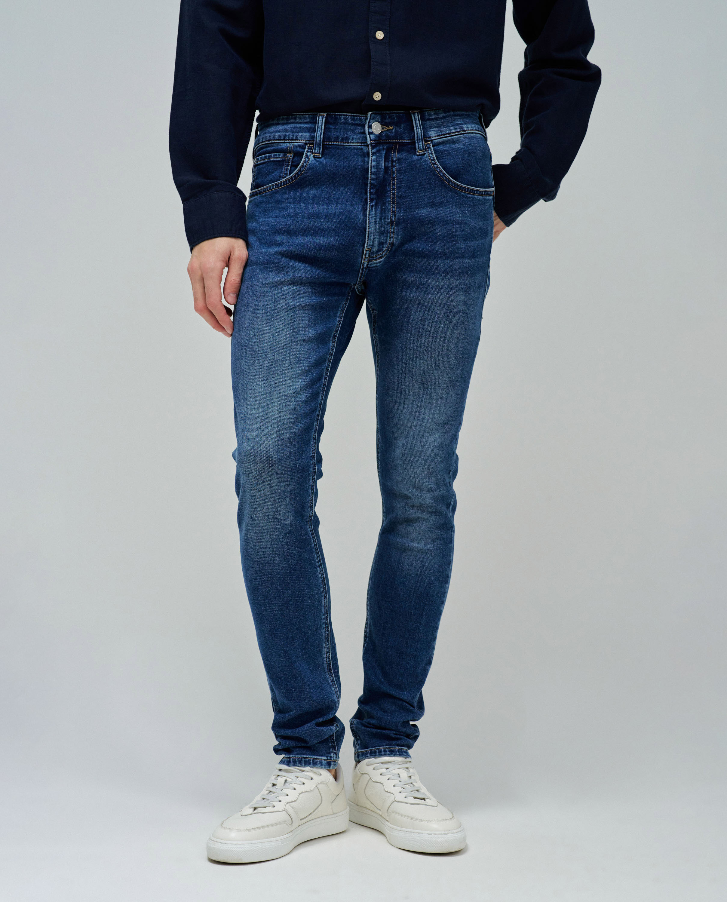 Jeans Skinny Fit Azul-5