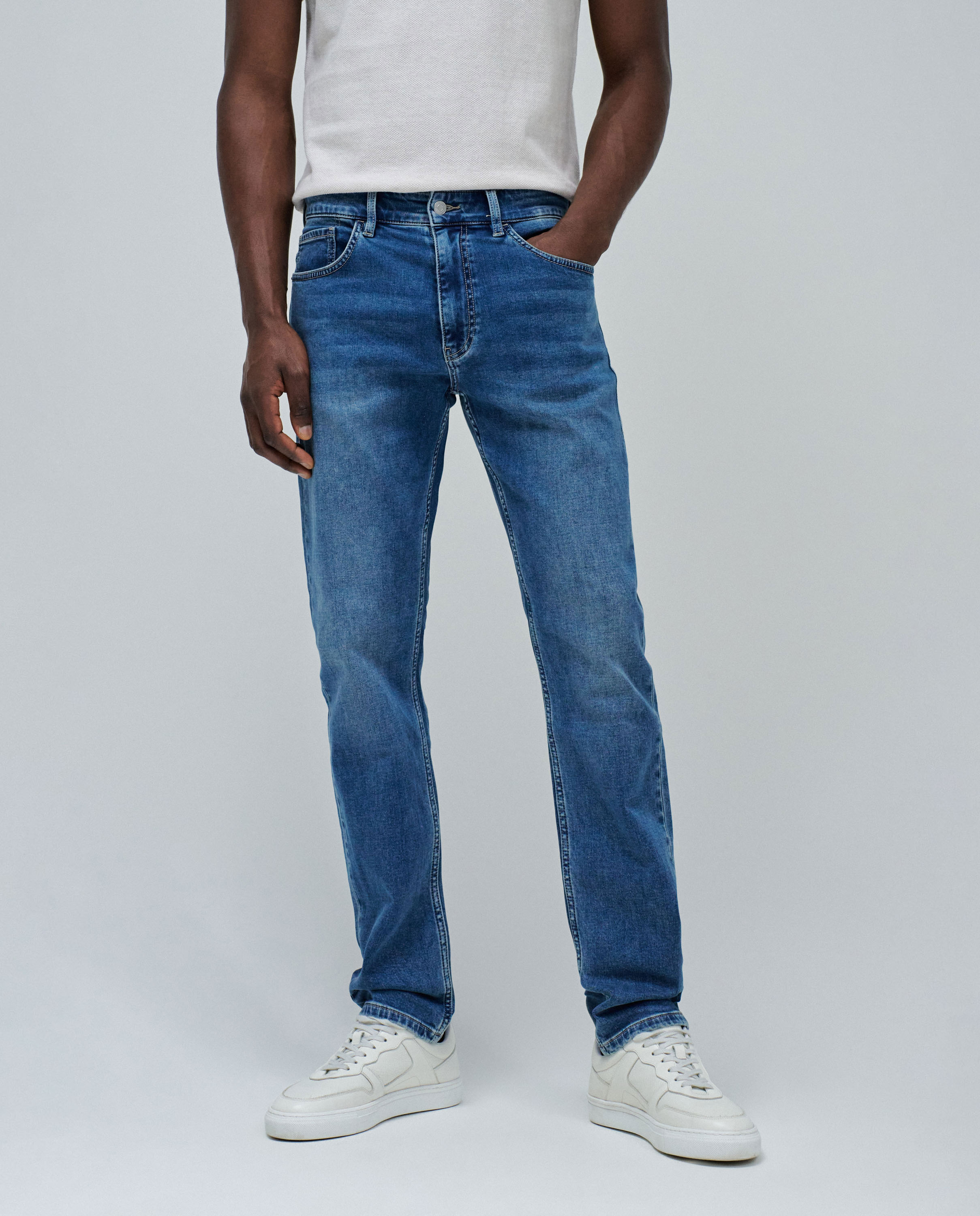 Jeans Slim Fit Azul-5