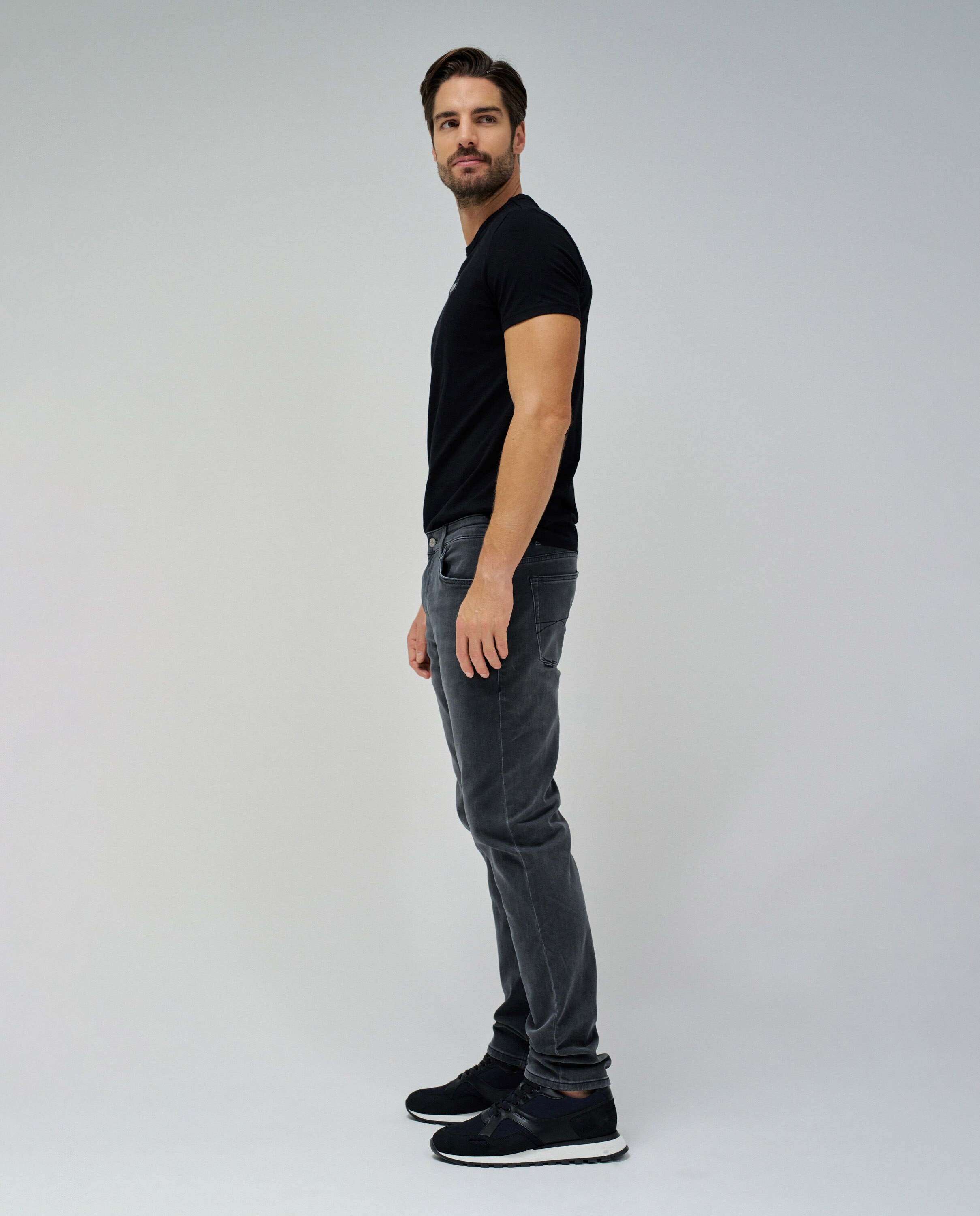 Jeans Slim Fit Cinzento-2