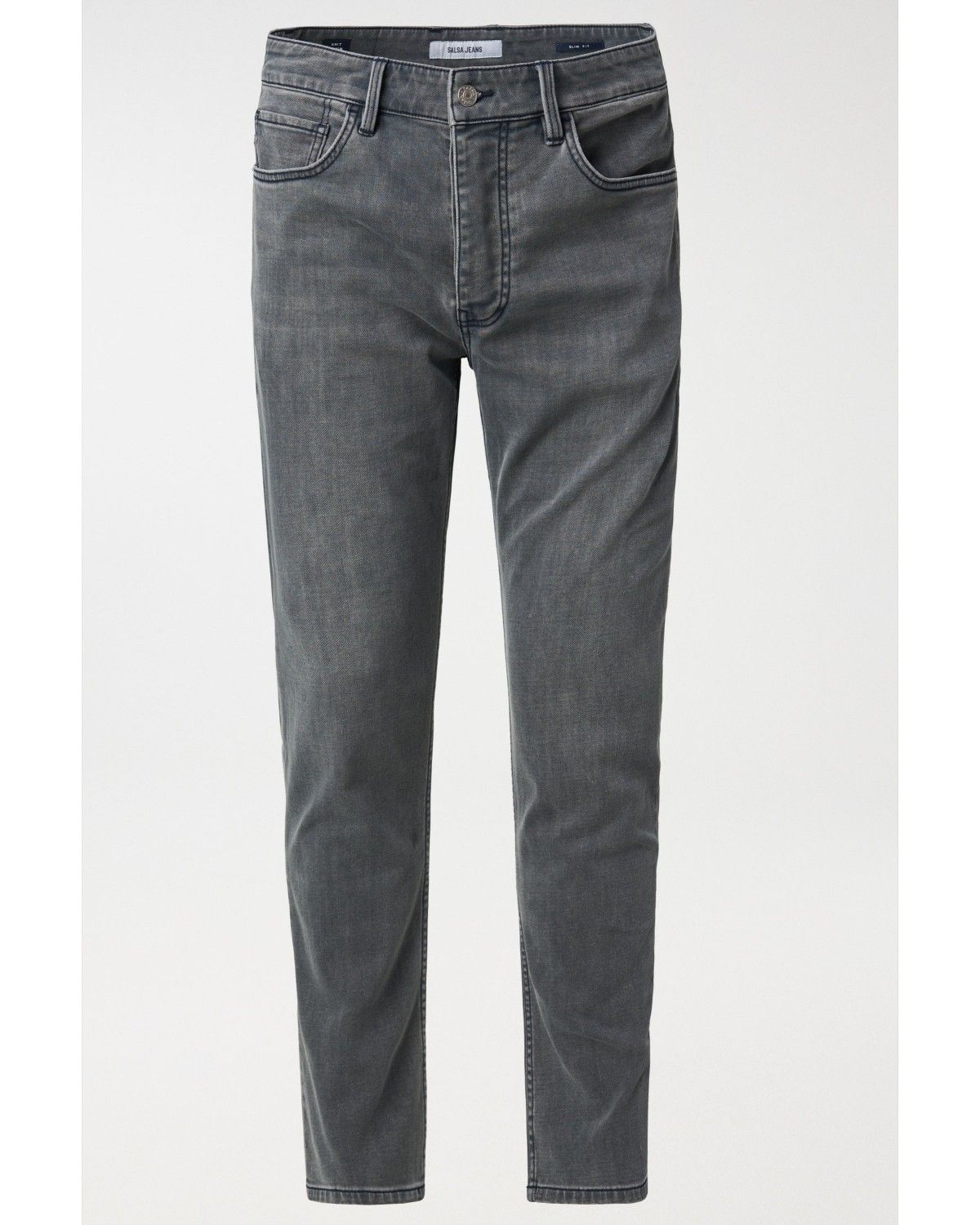 Jeans Slim Fit Cinzento-6