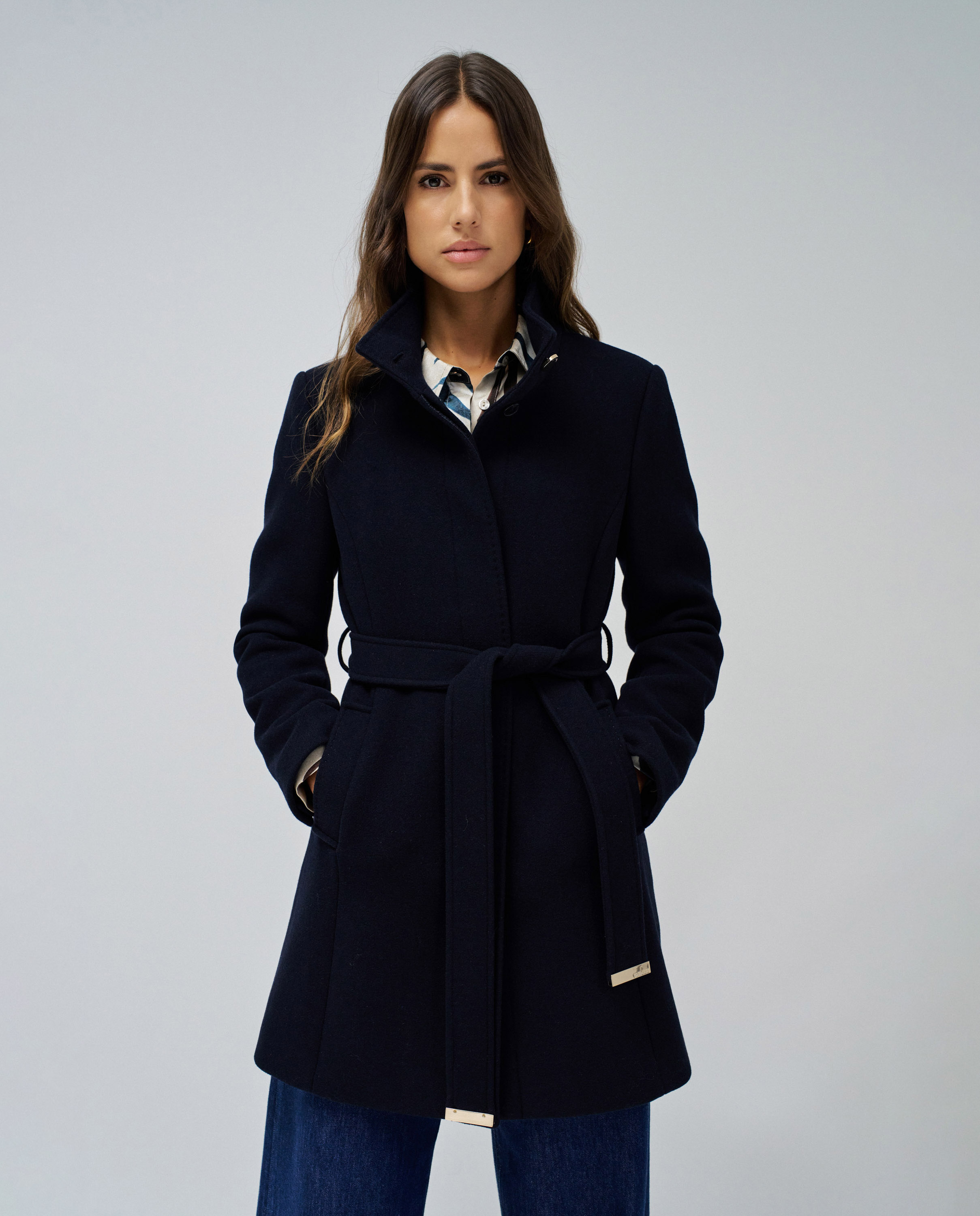 Imagem 0 de Sobretudo de Pano Grace com Cinto