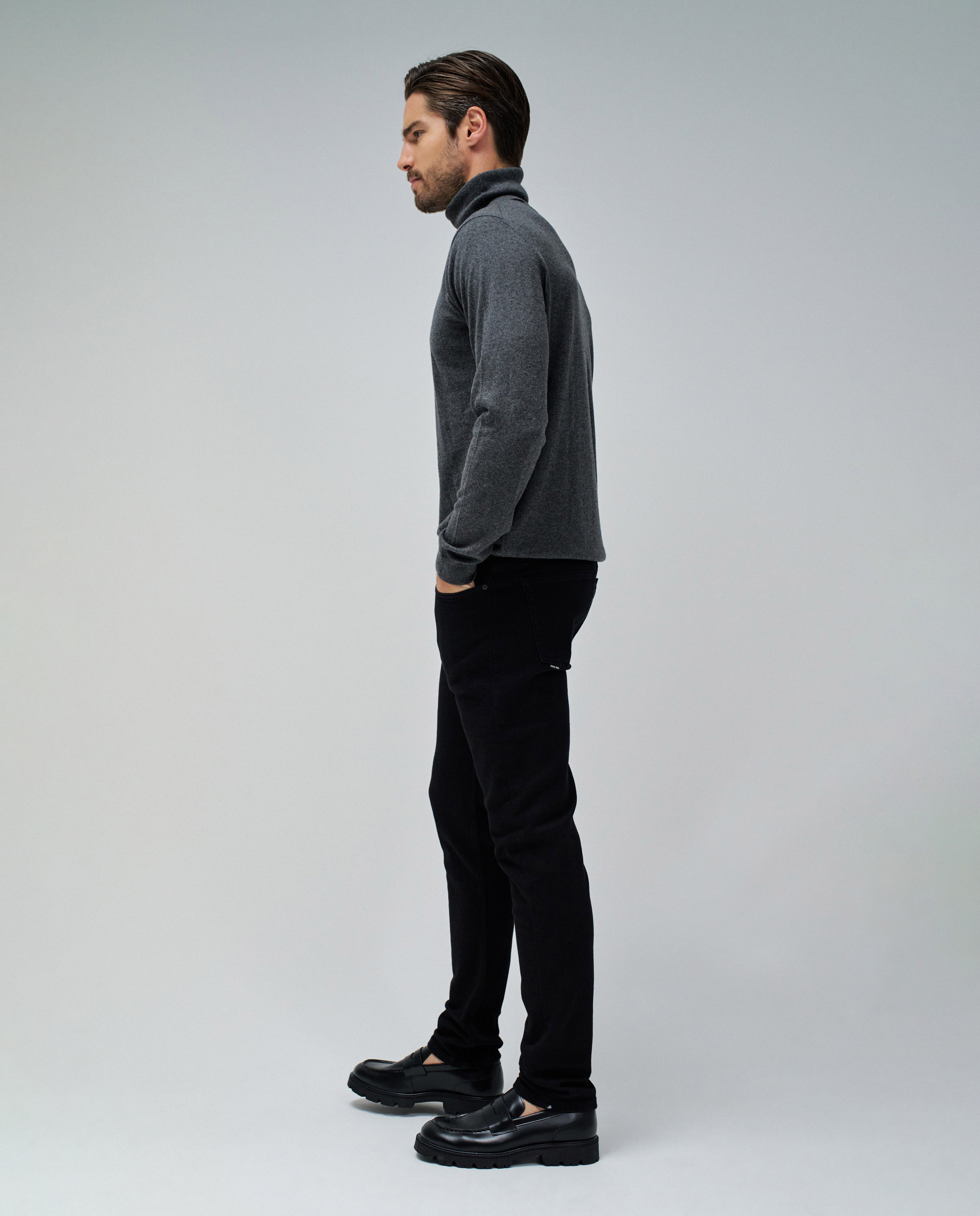 Jeans Slim Fit Preto-2