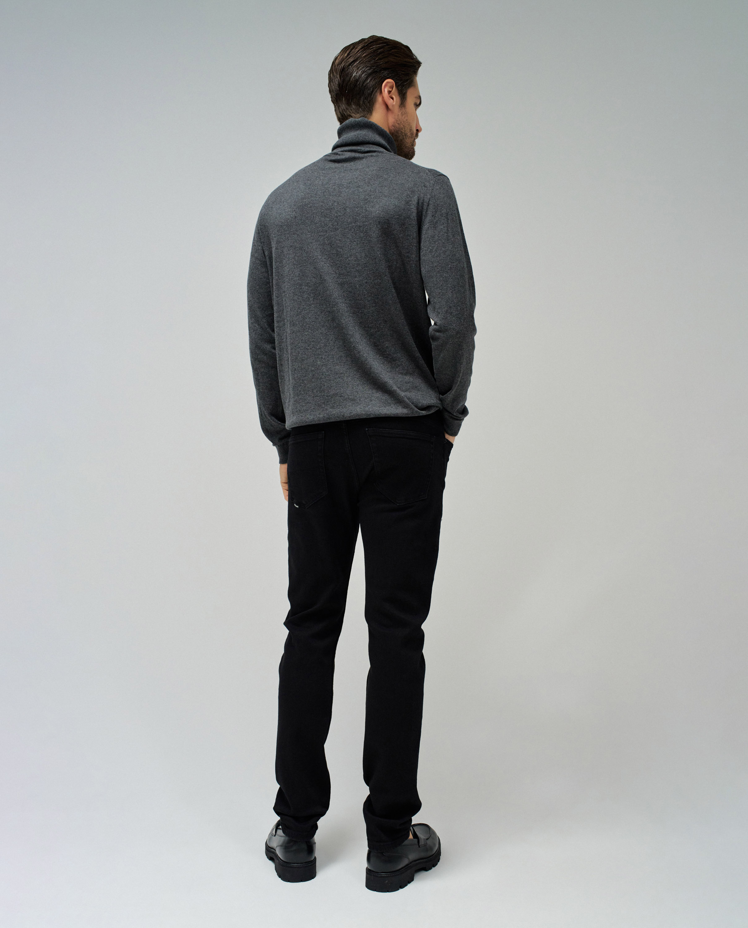 Jeans Slim Fit Preto-3