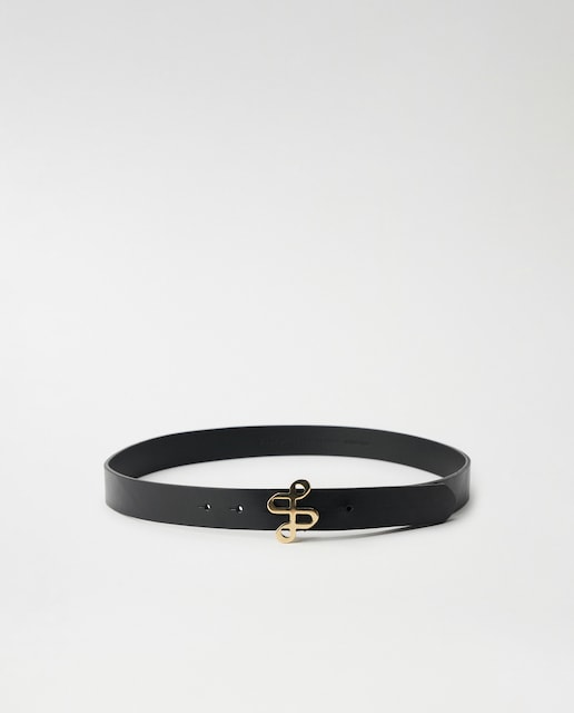 Imagem 0 de Cinto de Pele com Branding Dourado na Fivela