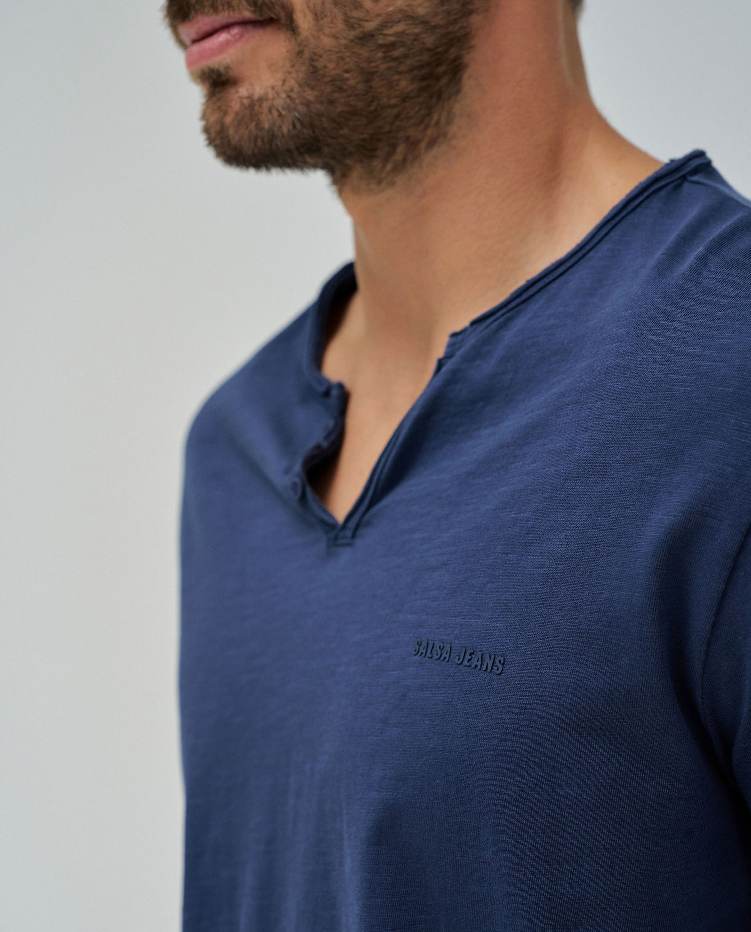 T-shirt com Logo Azul-4