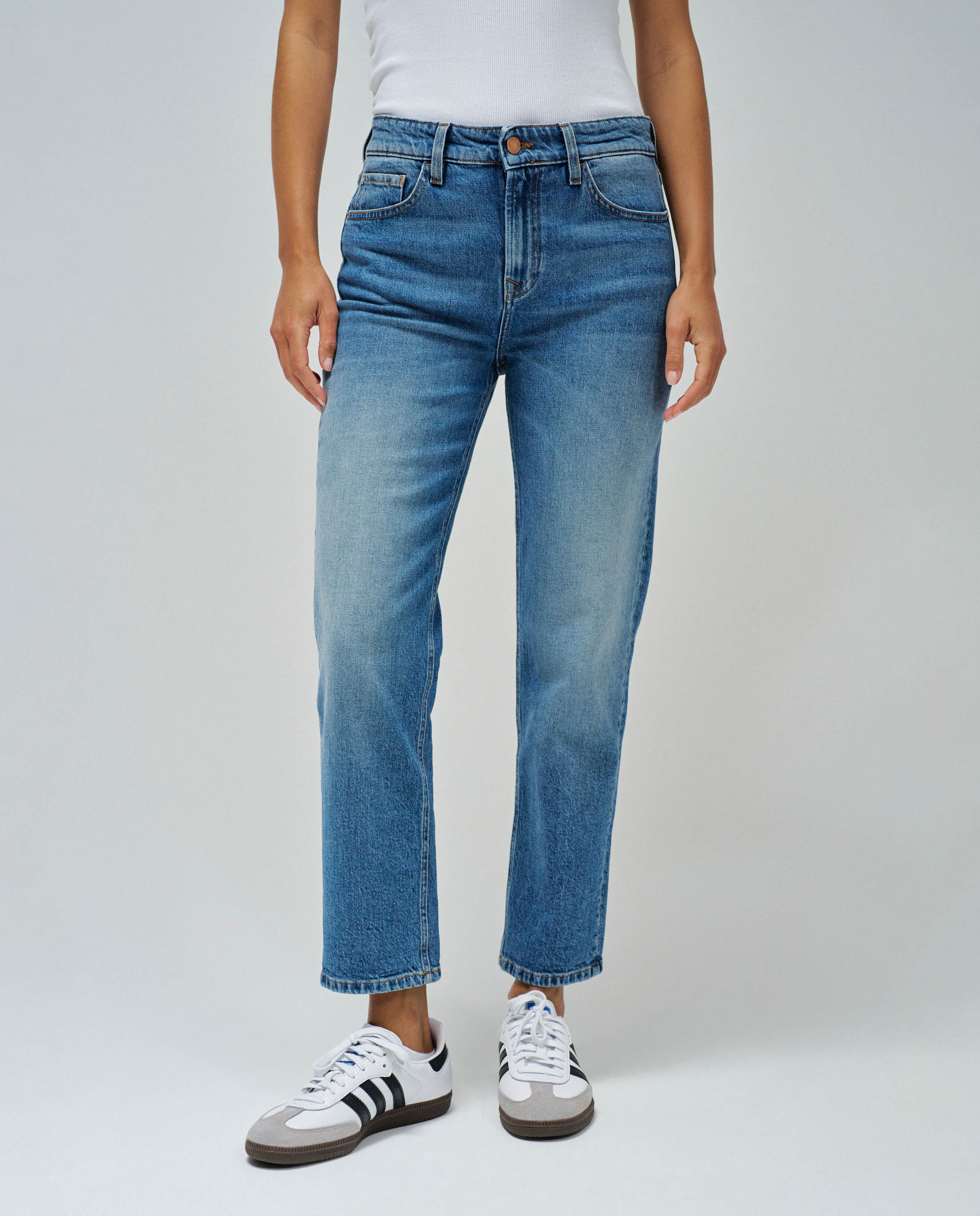Jeans True Cropped Slim Azul-5