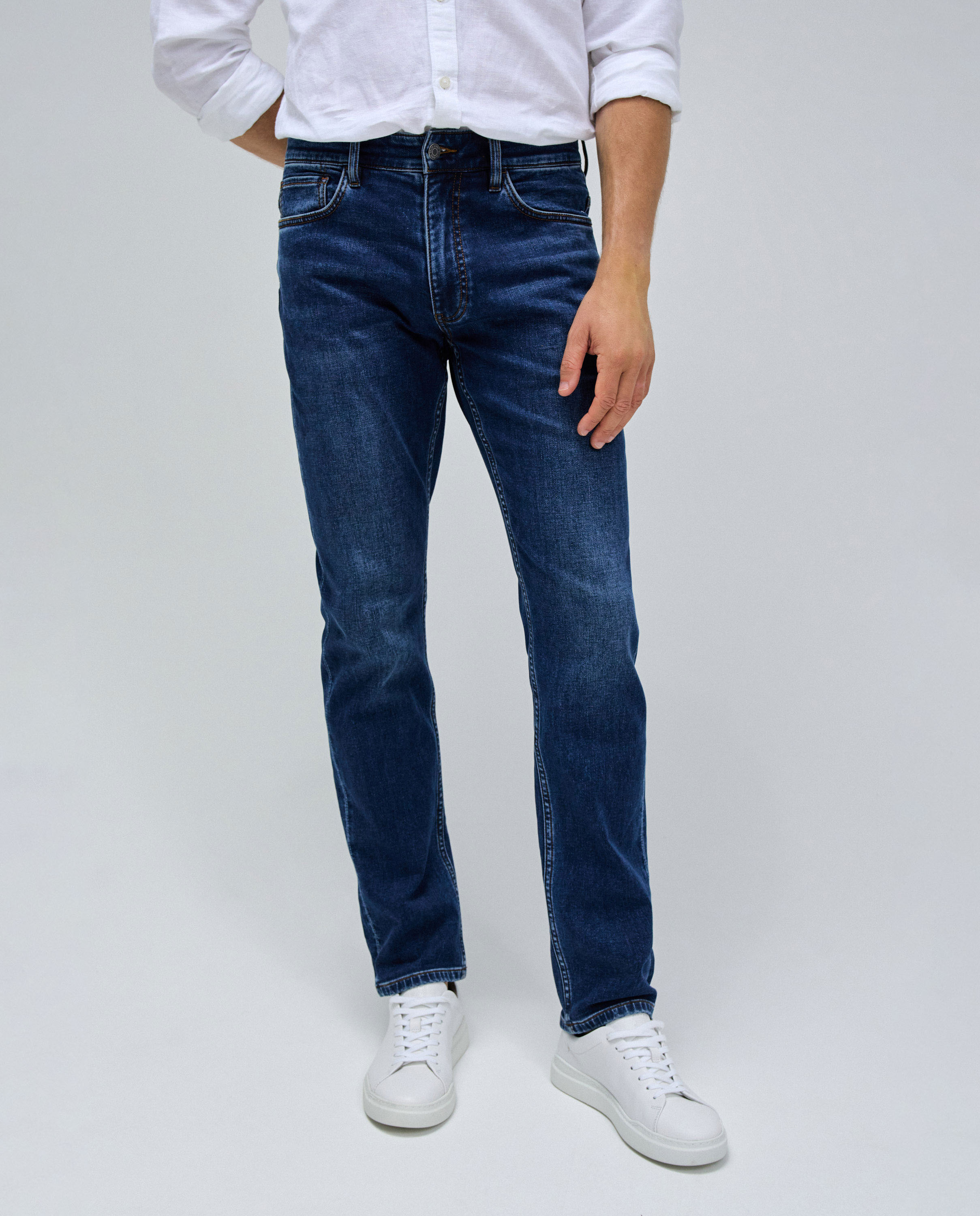 Jeans Slim Fit Azul-5