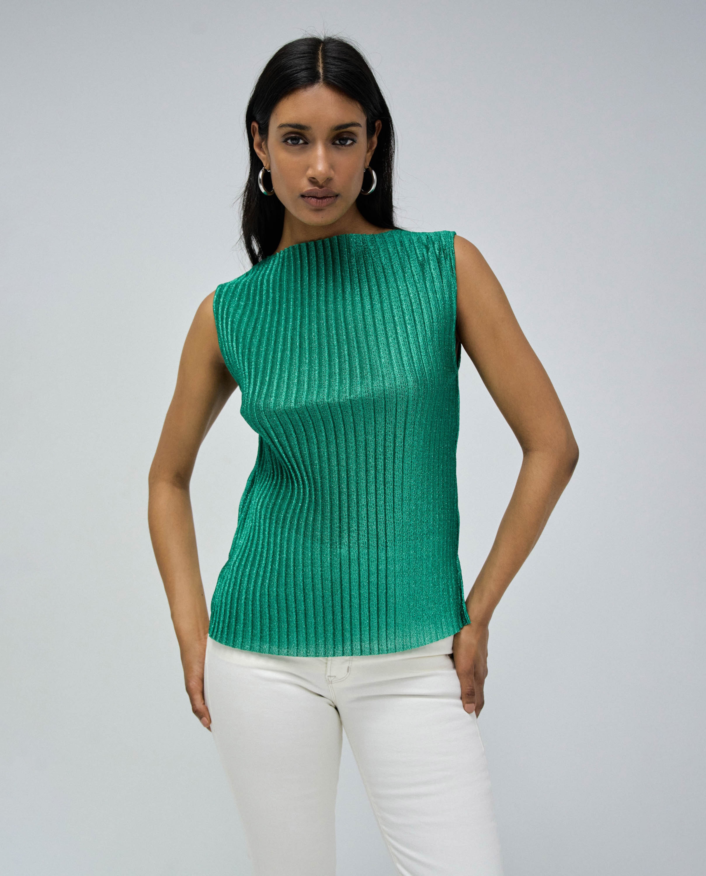 Imagem 0 de Top sem Mangas Plissado