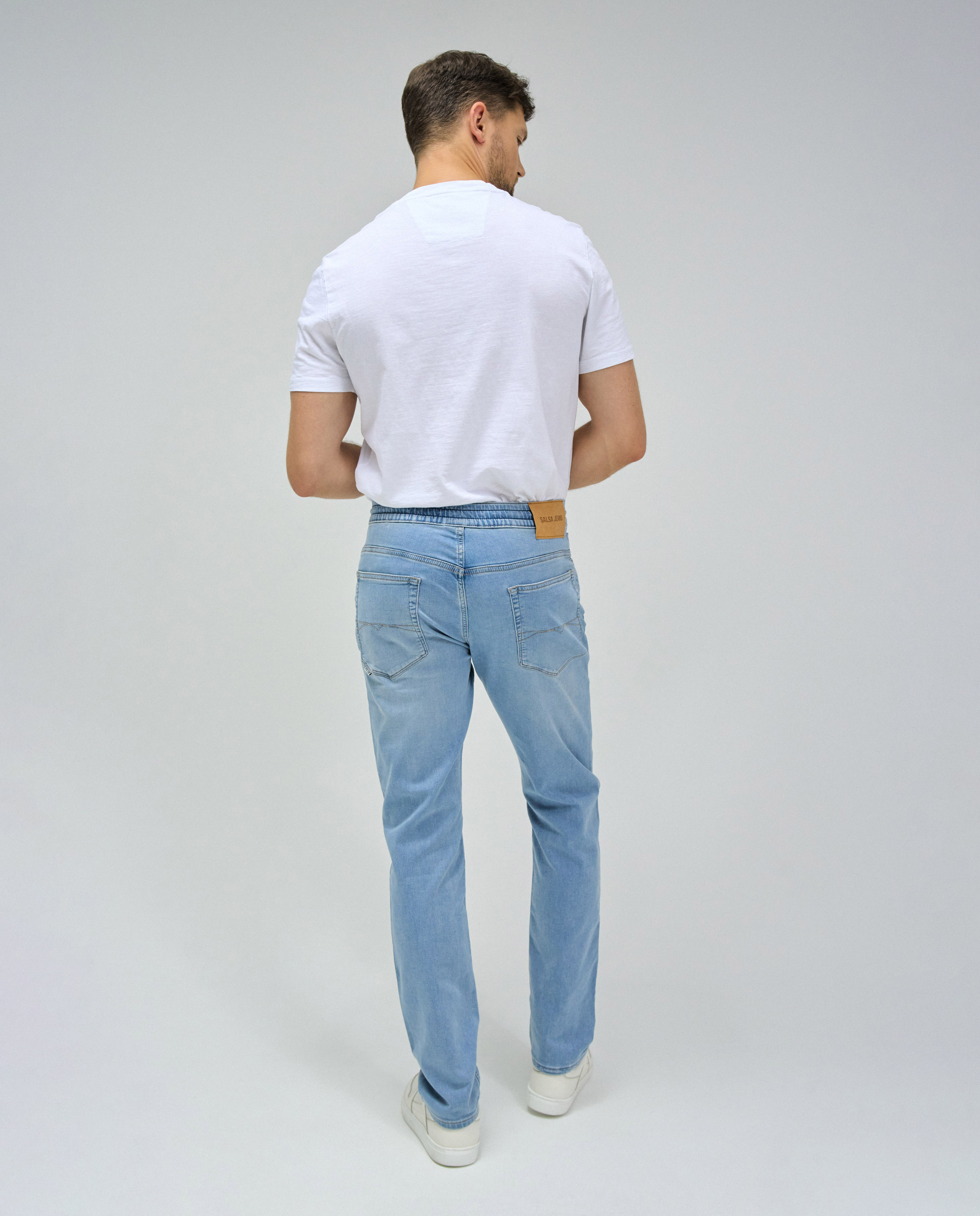 Jeans Jogger Regular Fit Azul-claro-3