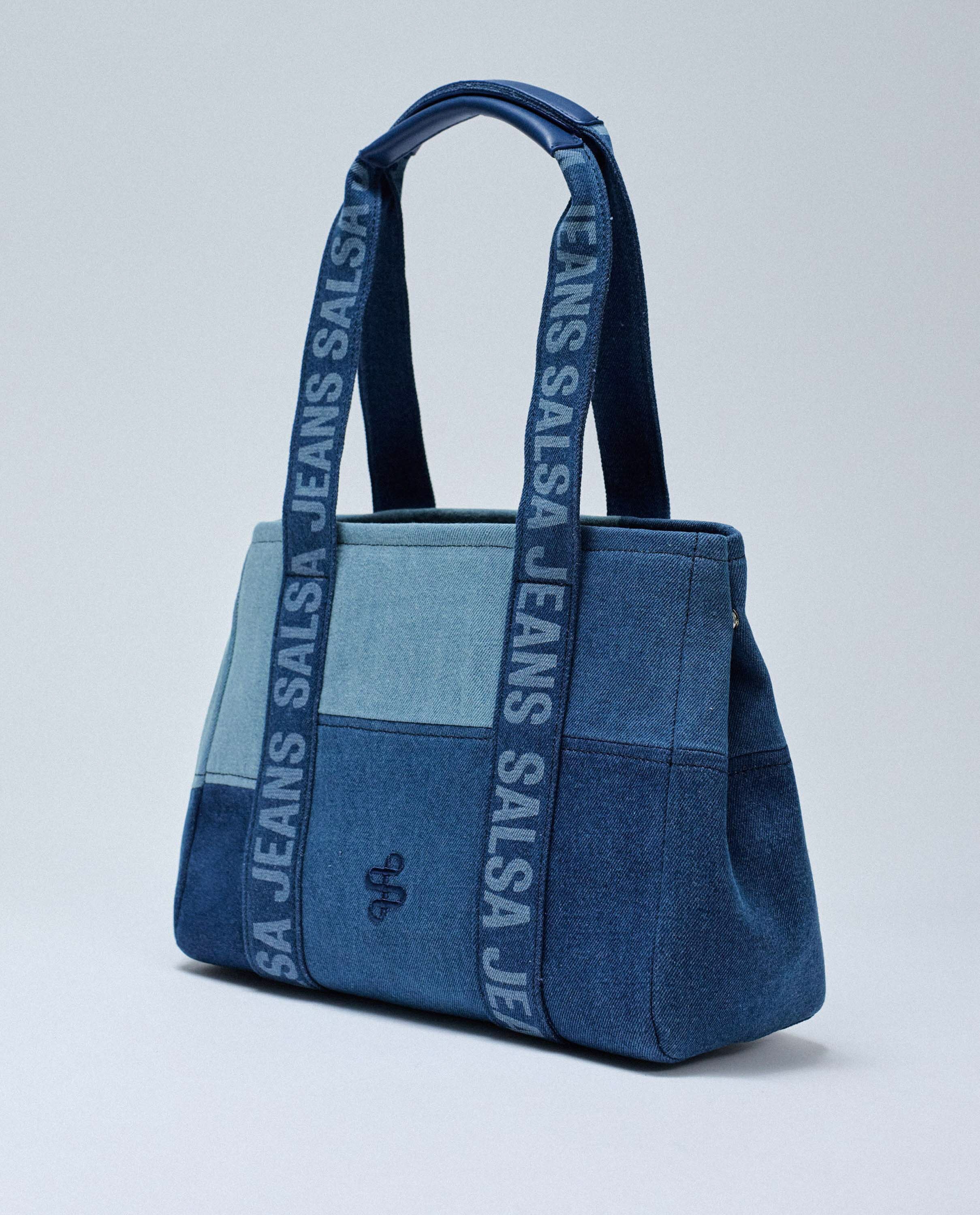 Mala Tote Jeans Azul-2